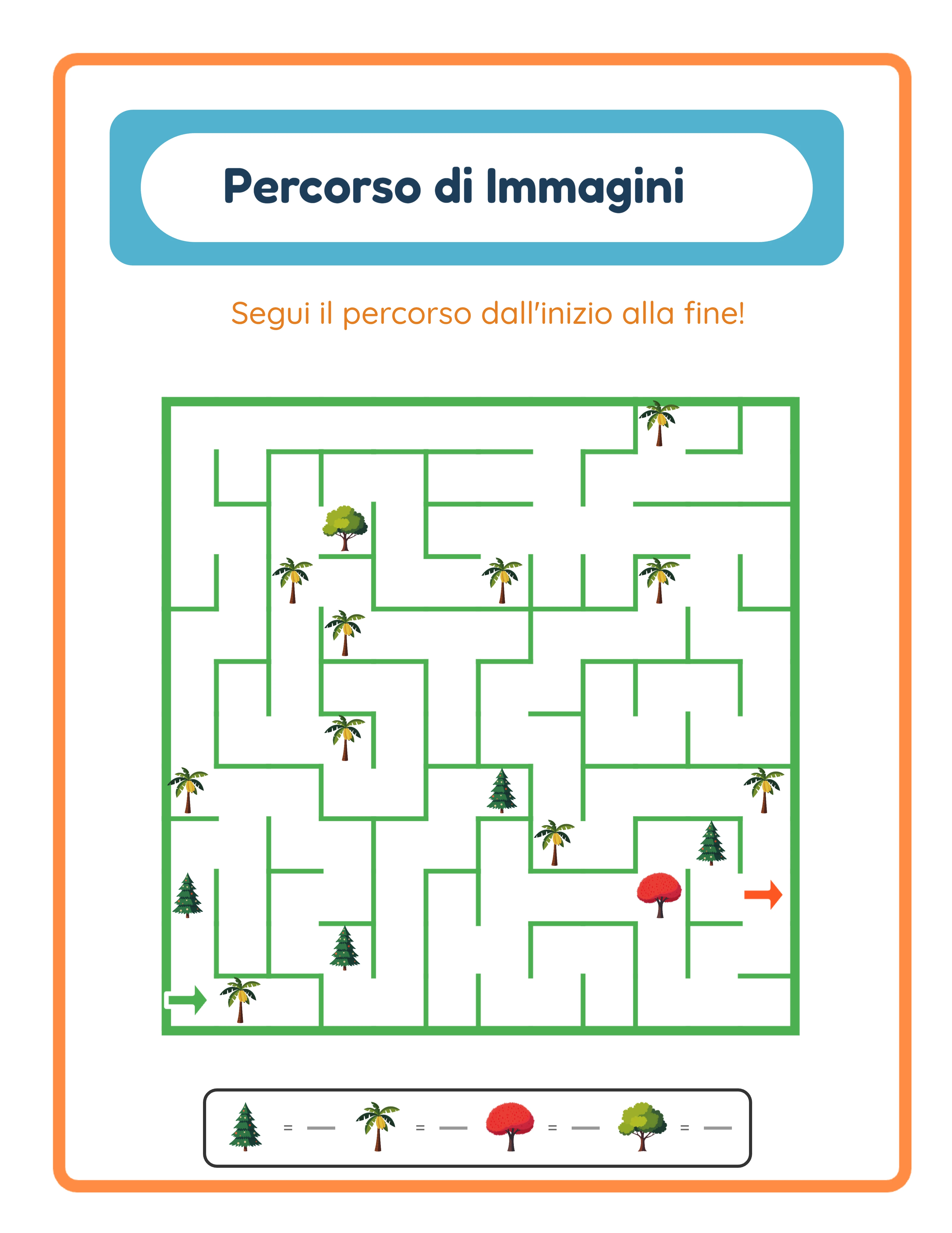 Picture path challenge — complex grid with turns