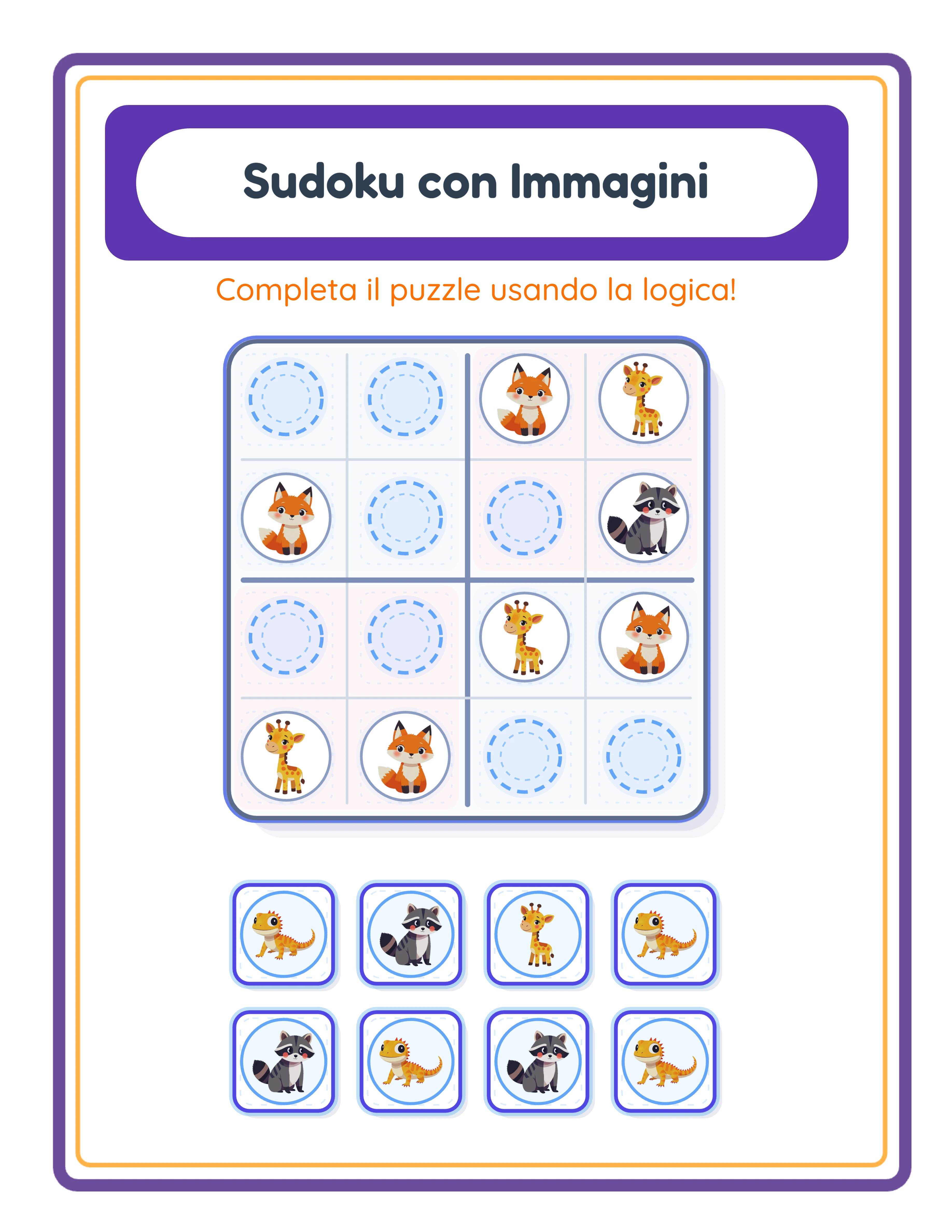 Scheda di sudoku in evidenza