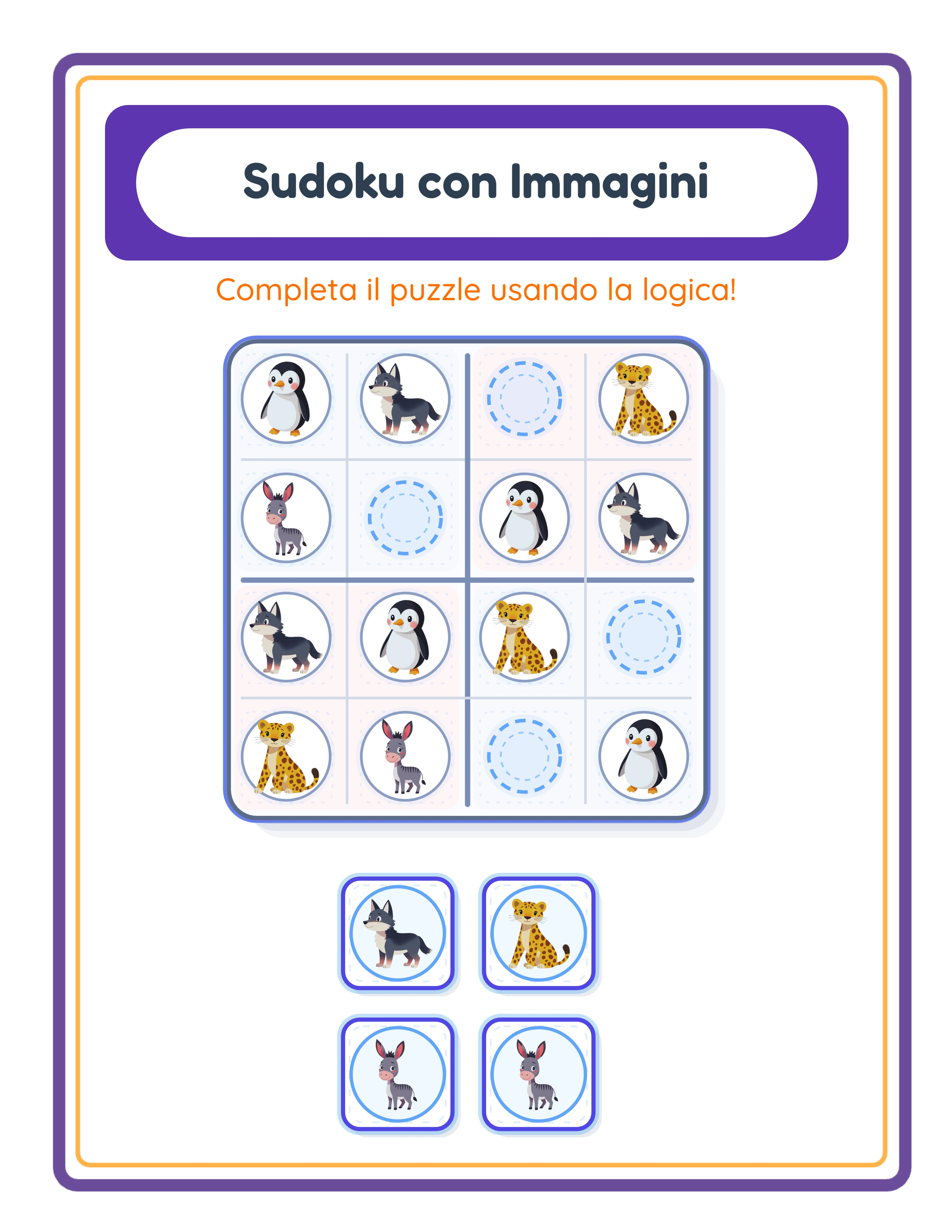 Sudoku in immagini — difficoltà media