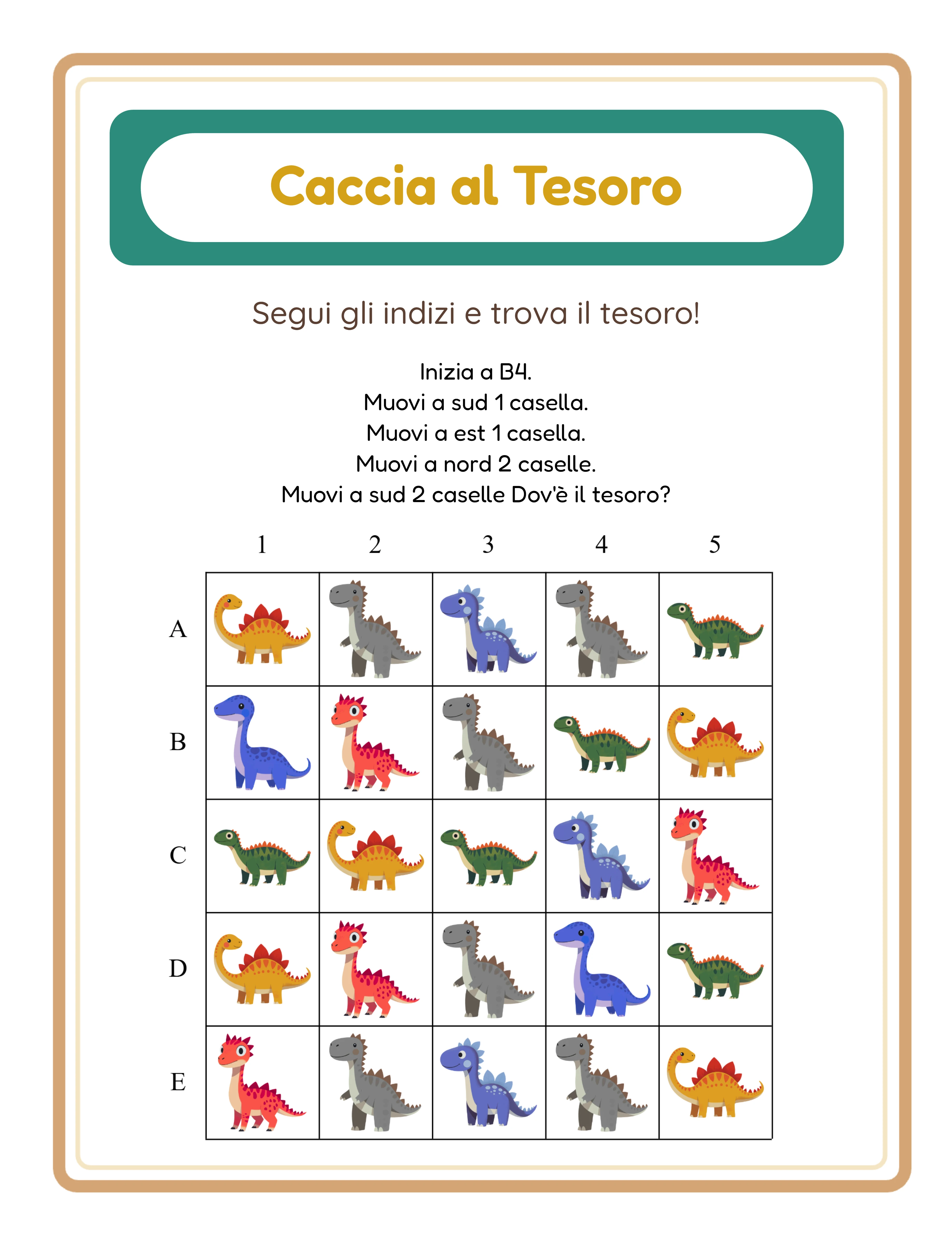 Caccia al tesoro — navigazione avanzata