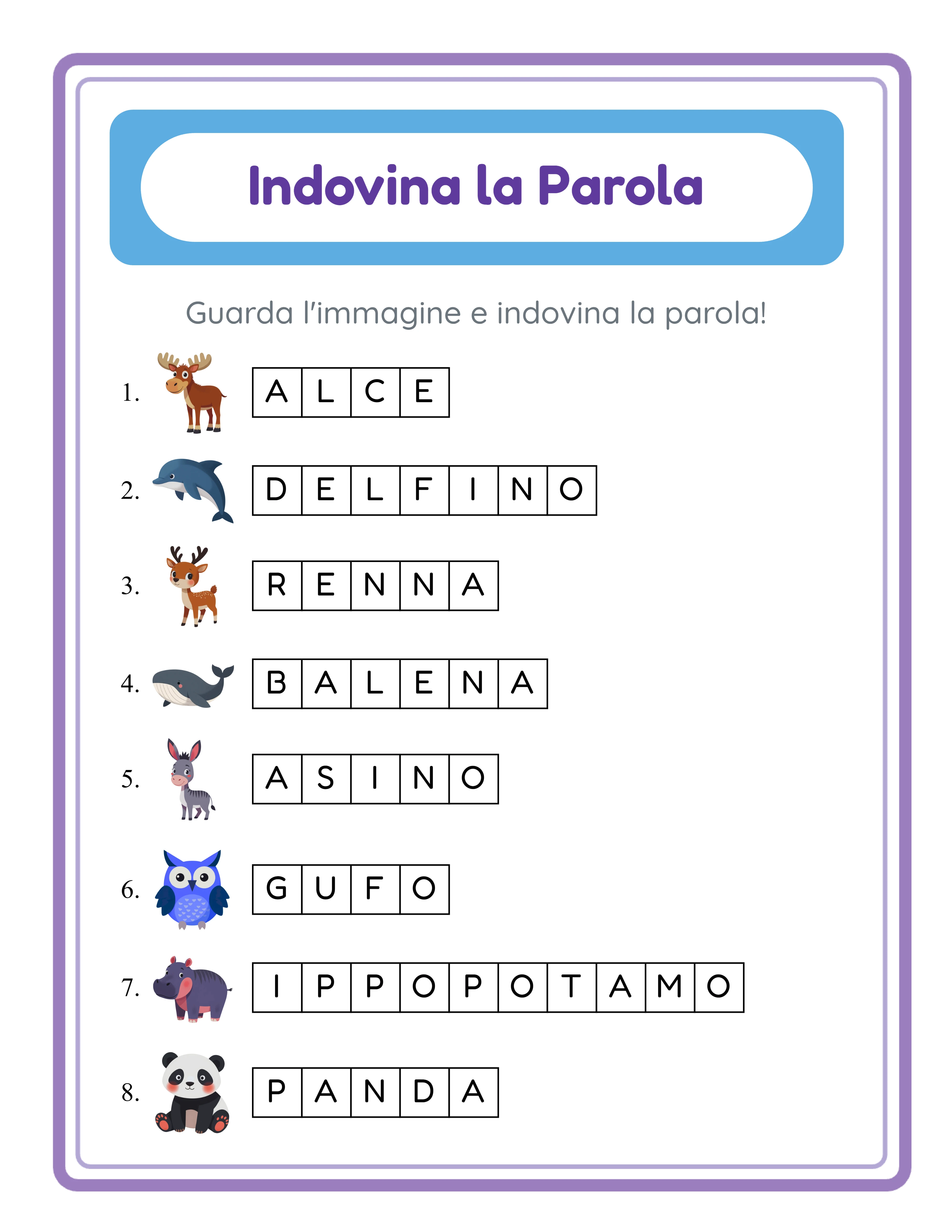 Word guess solution key