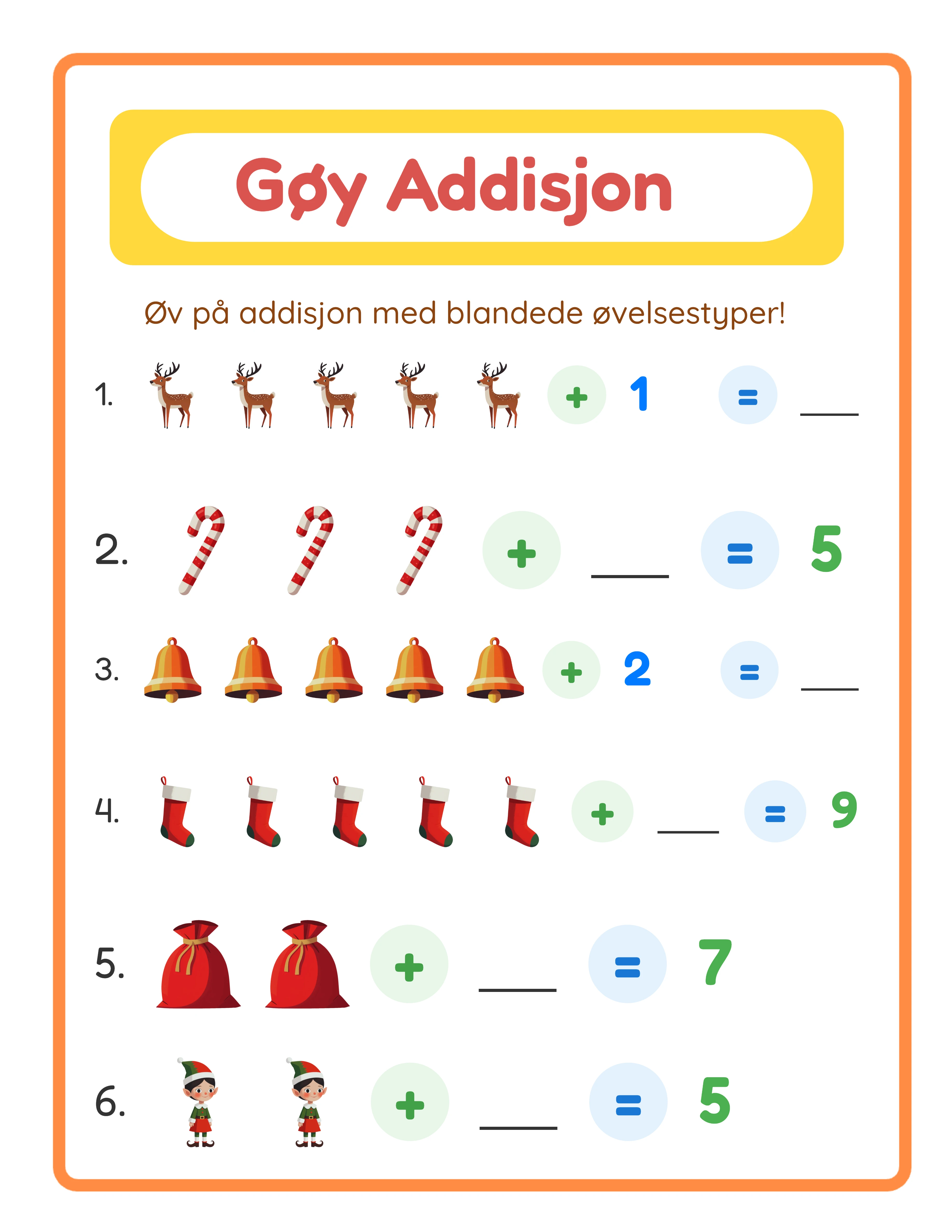 Professional addition printable worksheet — intermediate difficulty with themed visuals