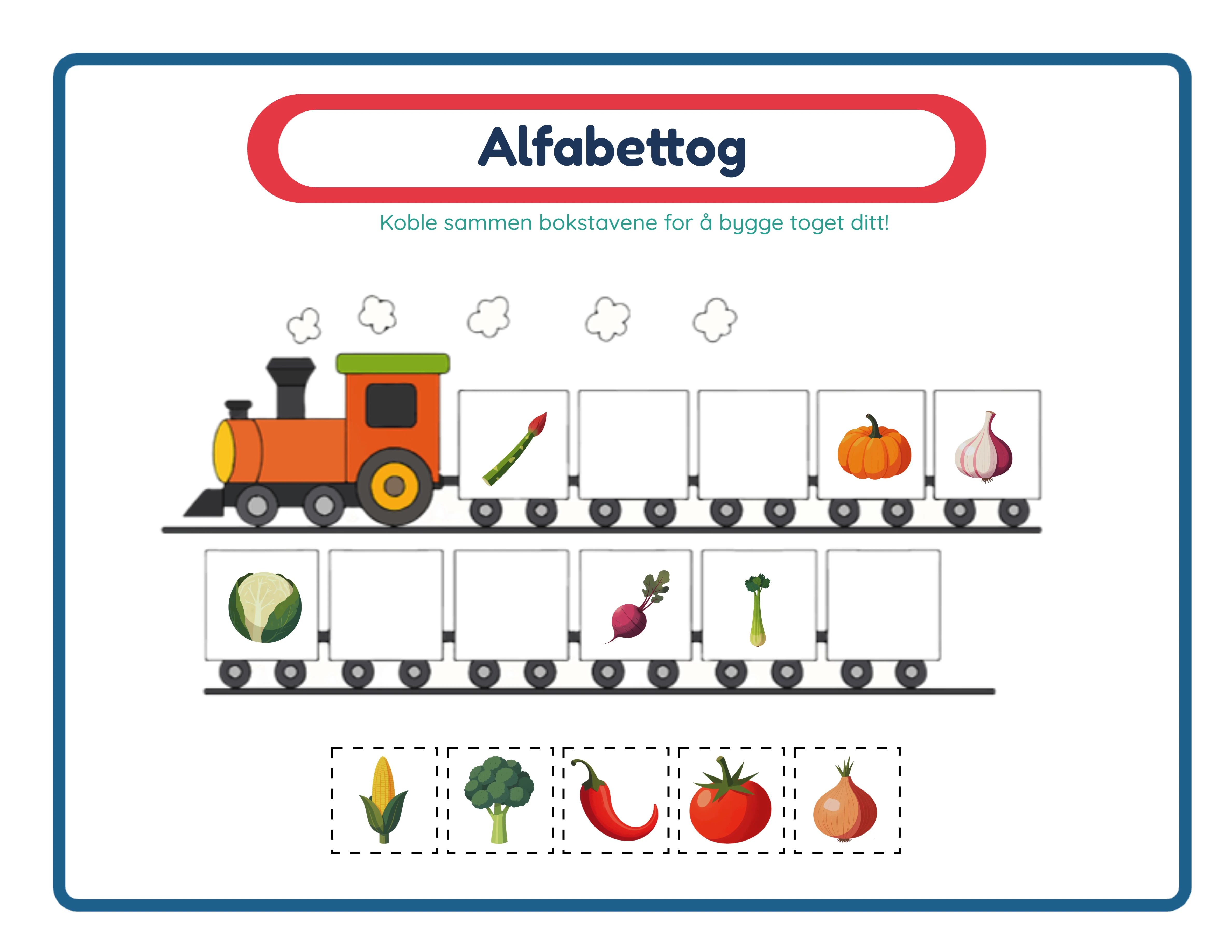 Utvalgt alfabettog arbeidsark