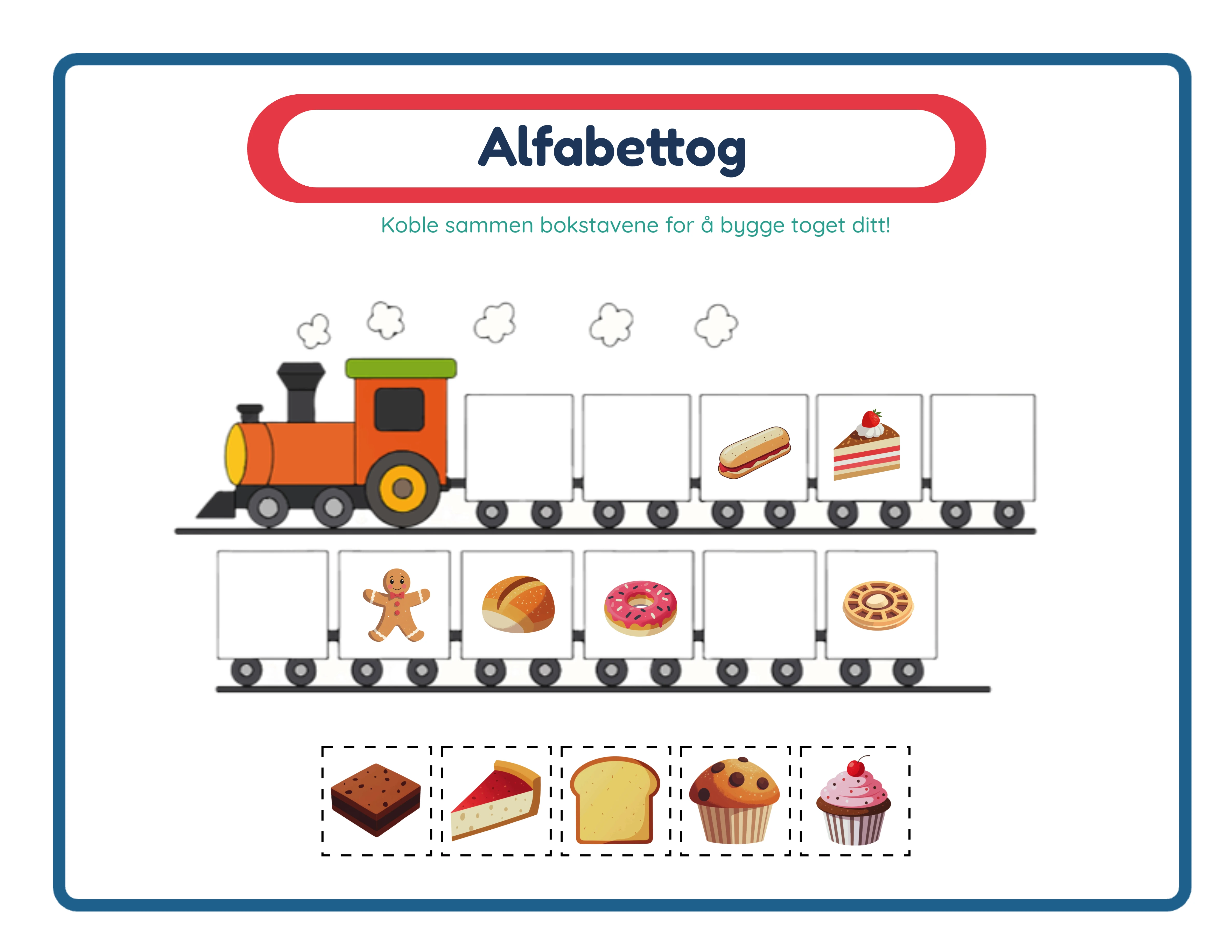 Alphabet train — themed letter learning