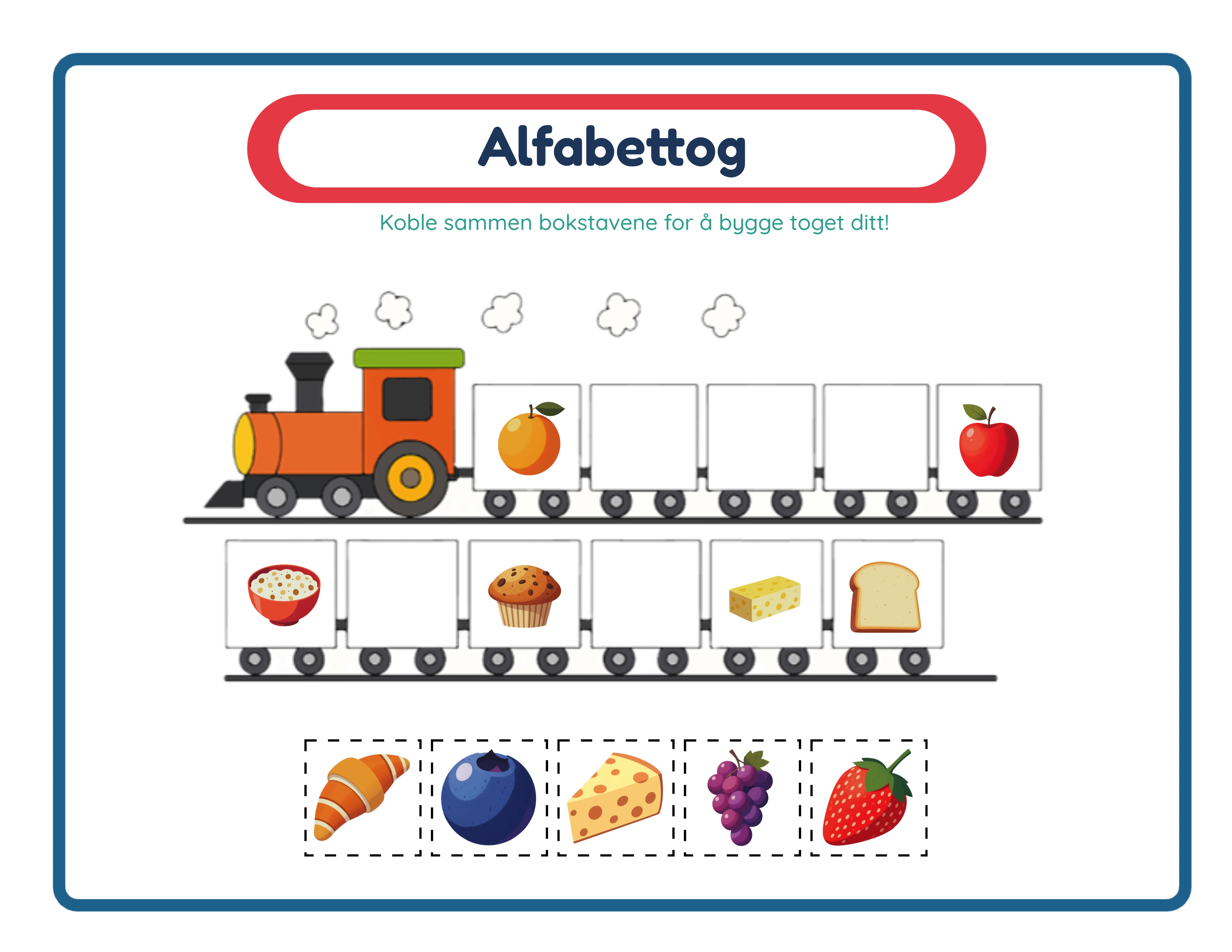 Professional alphabet train printable worksheet