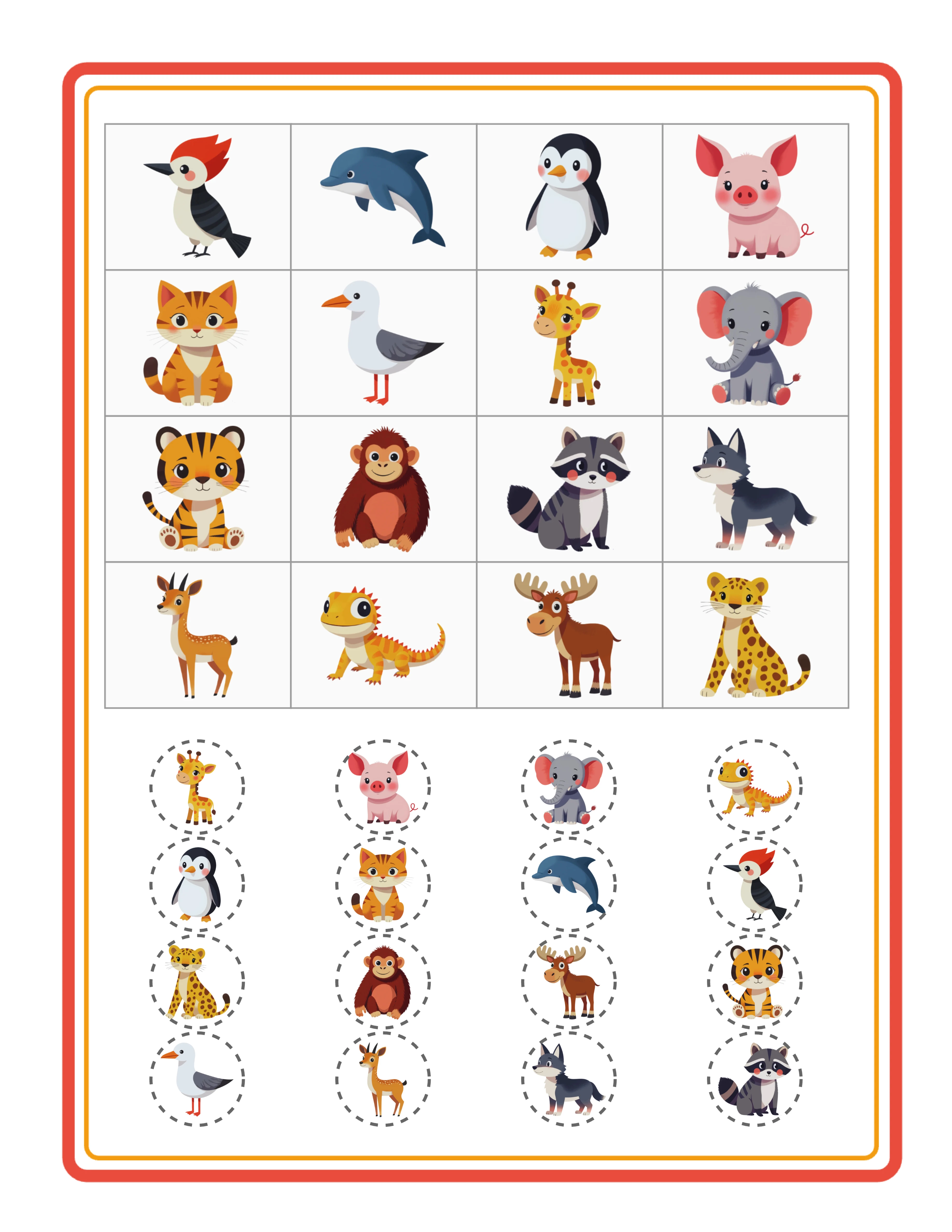 Bingo profesjonelt arbeidsark