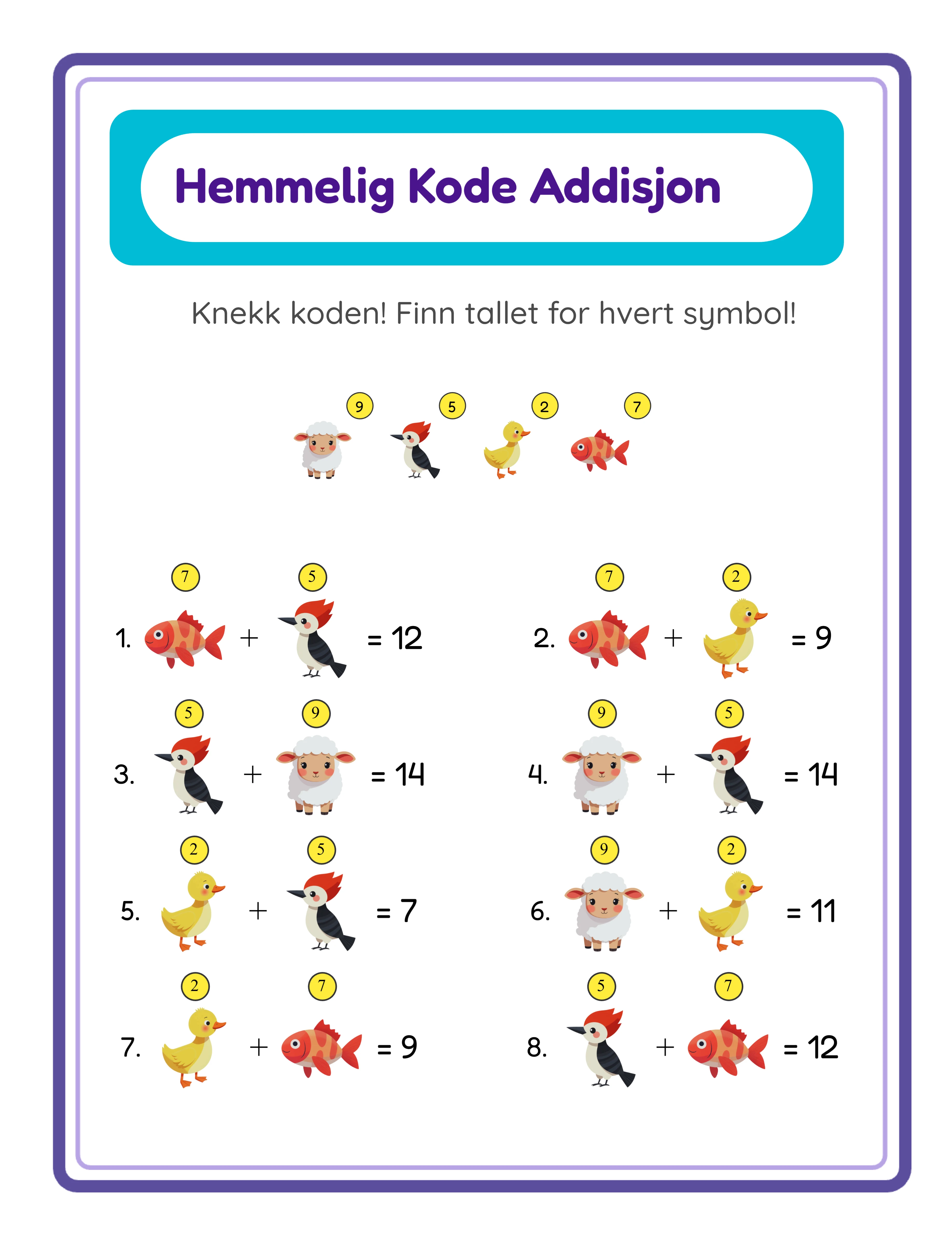 Code breaker printable answer key