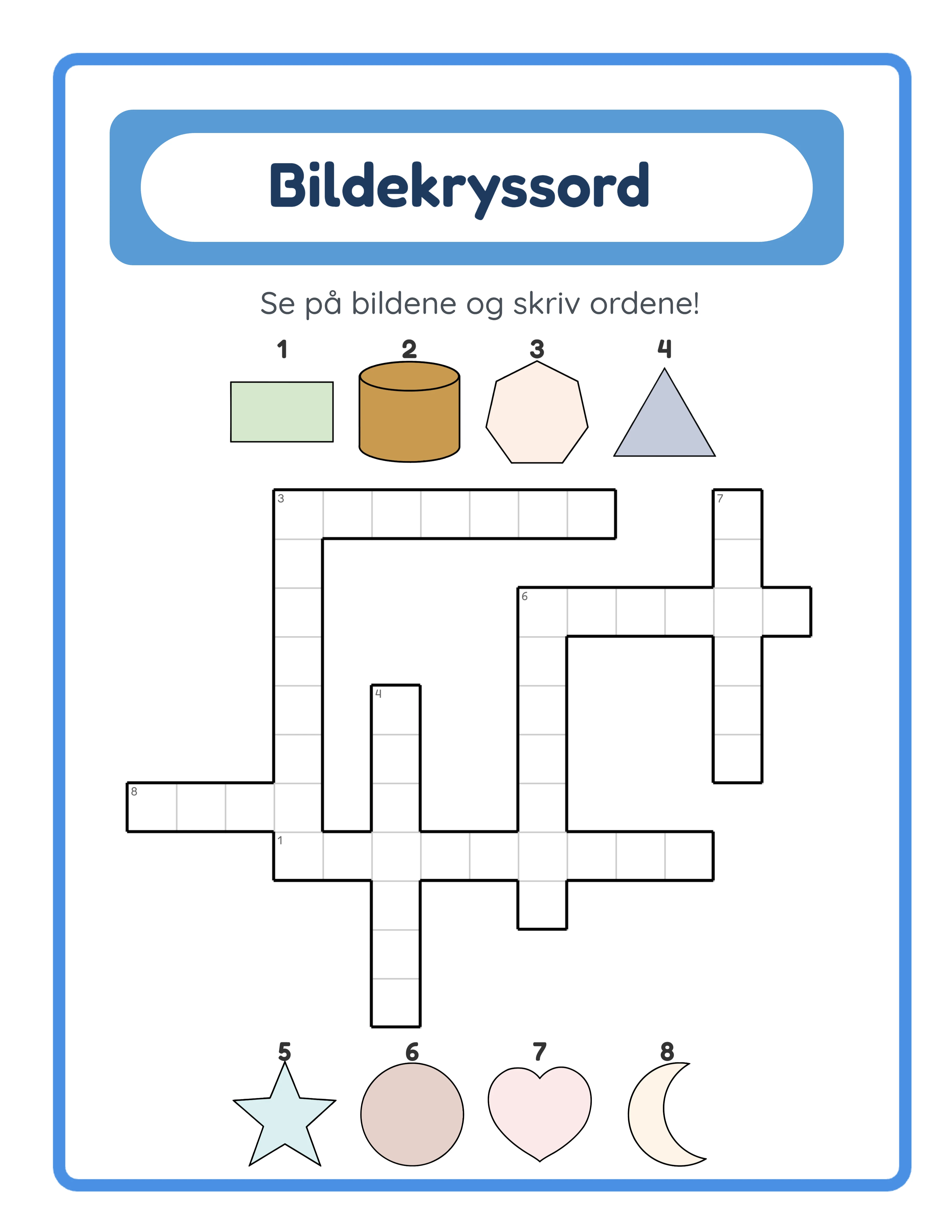 Professional picture crossword