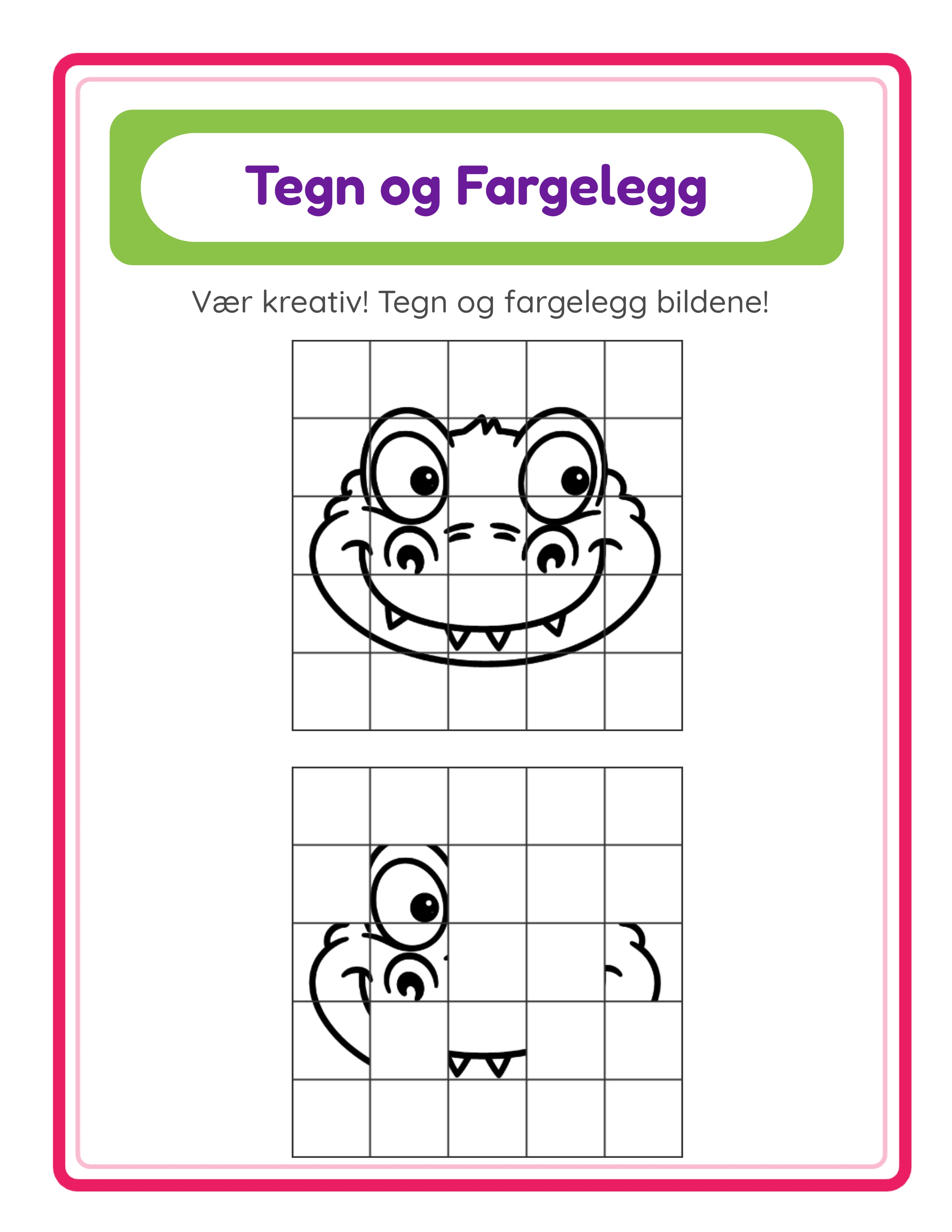 Bulklisensierte tegneaktivitetssamlinger for kunstprogrammer