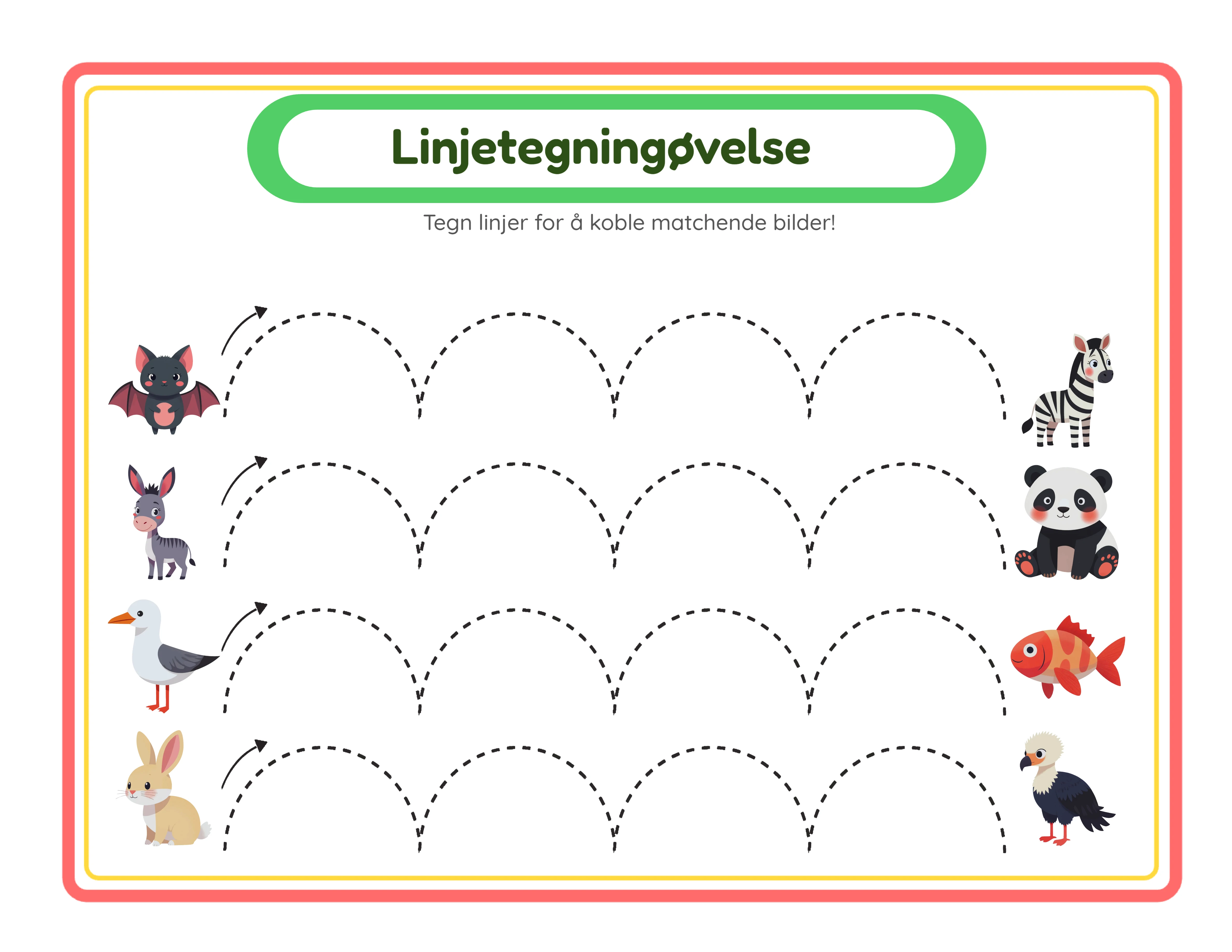 Drawing lines — vertical line practice