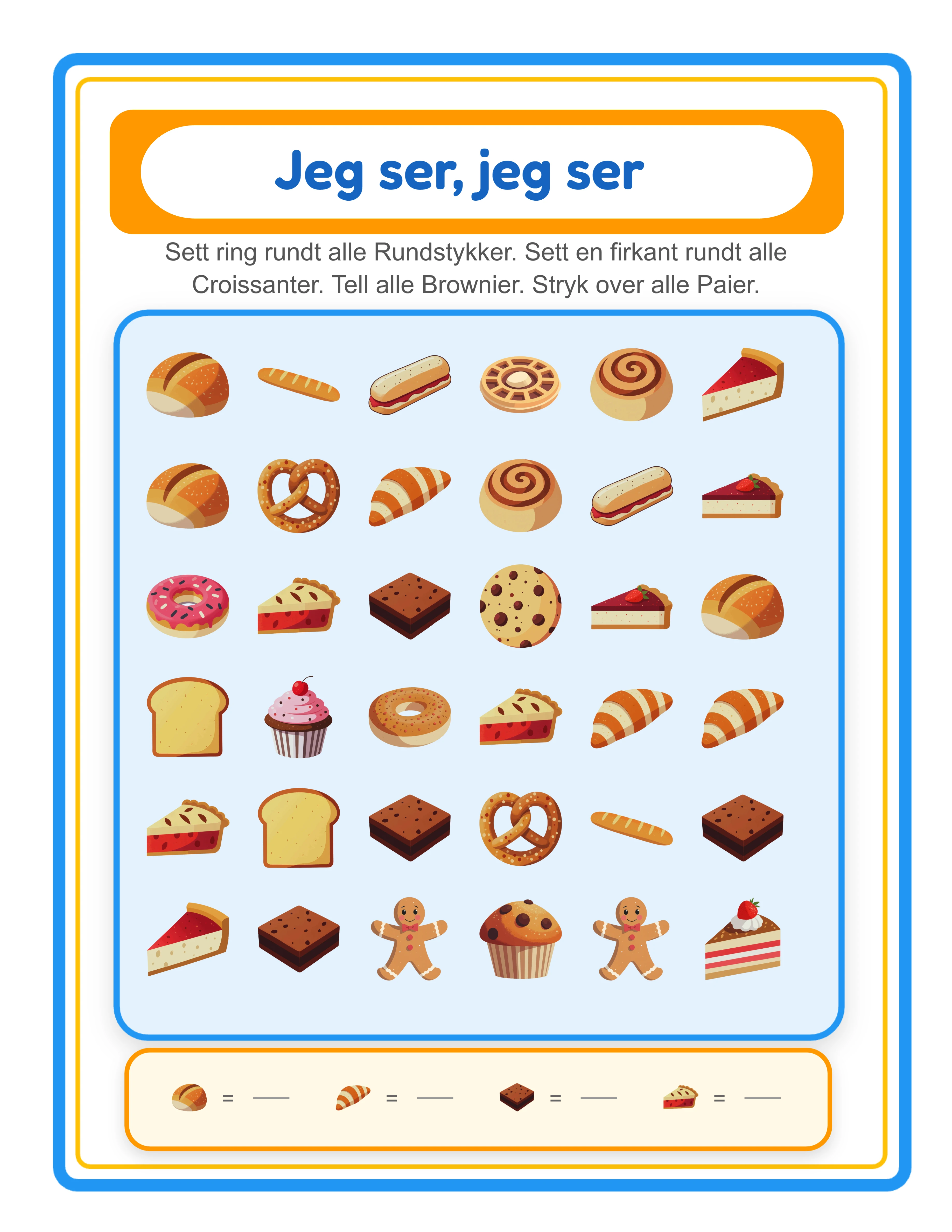 Sok & Tell arbeidsark eksempel 2