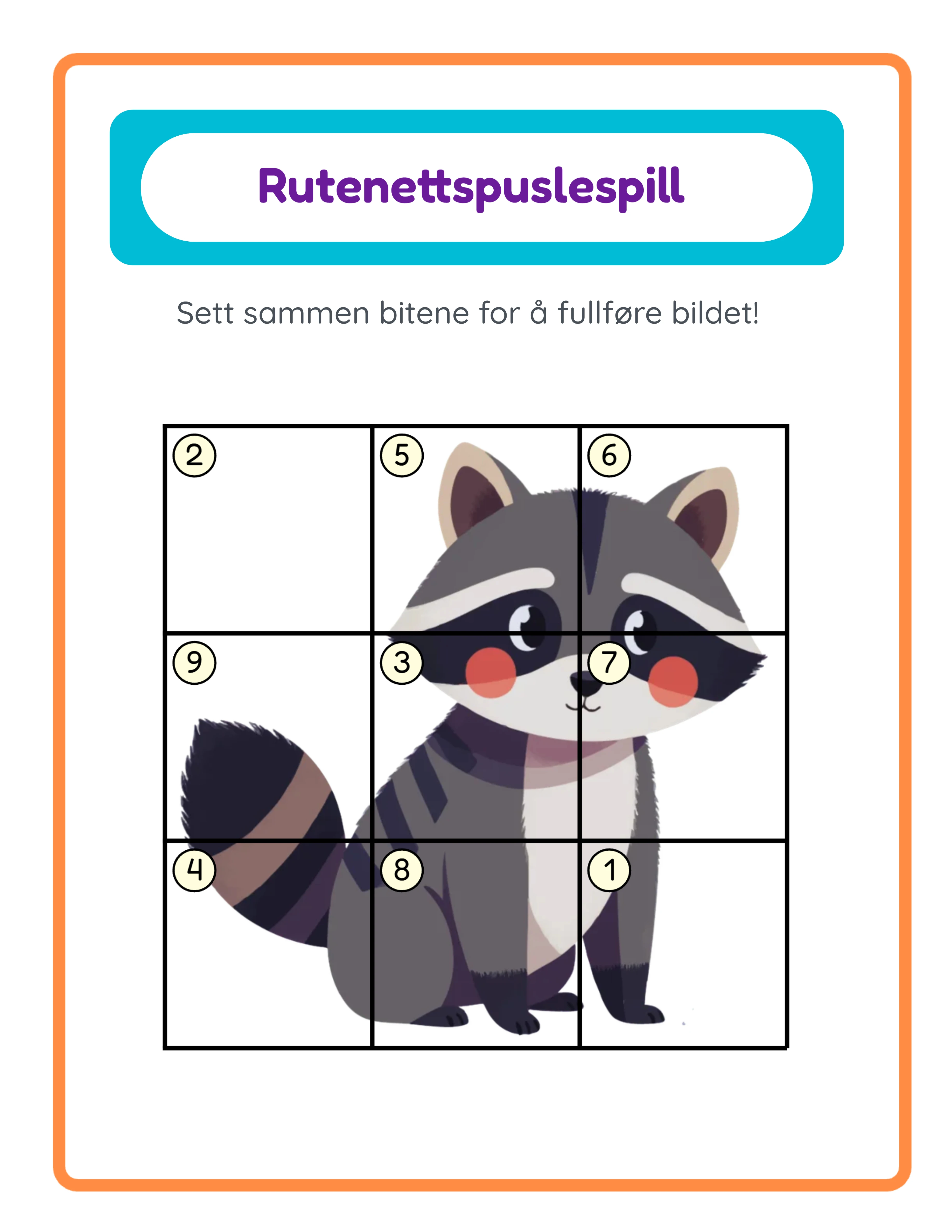 Grid match printable answer key