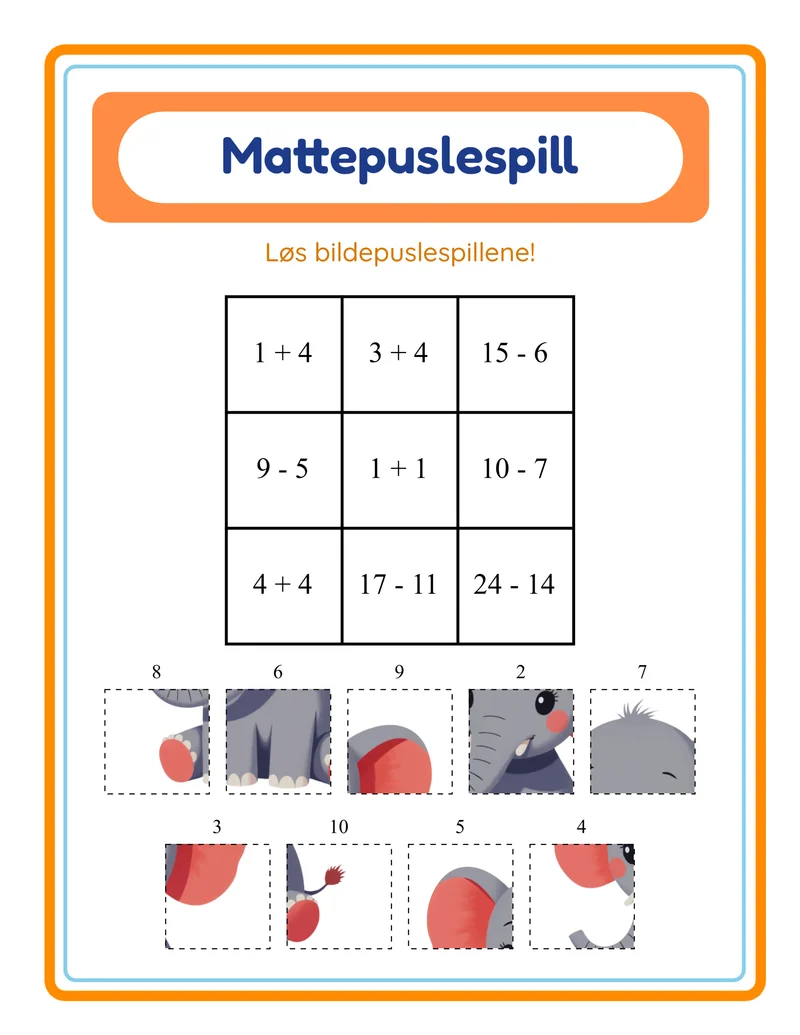 Mattepuslespill