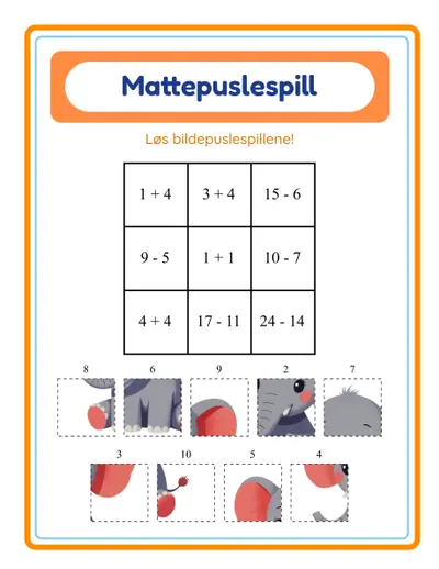 Mattepuslespill