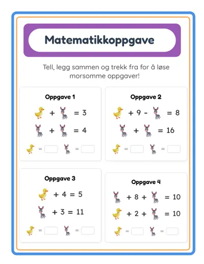 Matematikkoppgaver