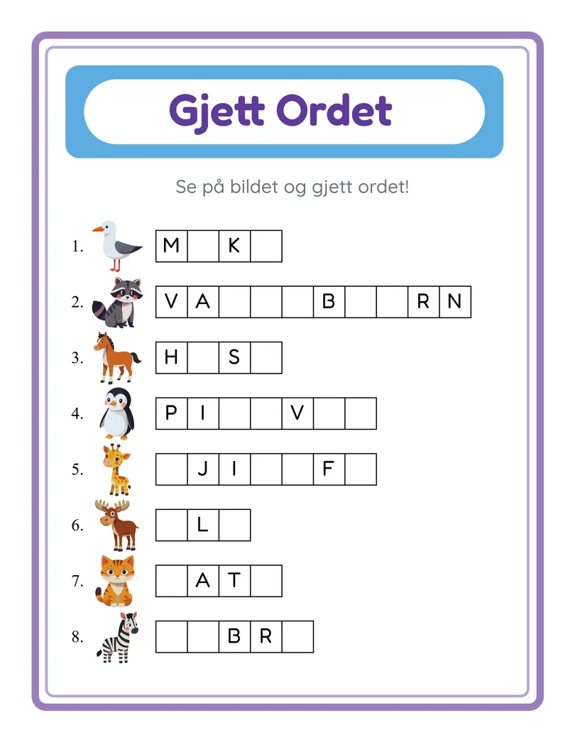Gjett Ordet