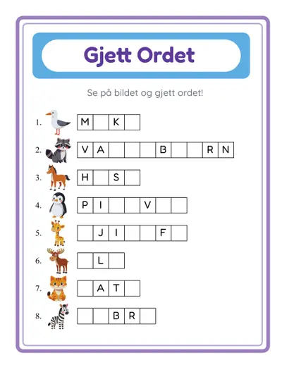 Gjett Ordet