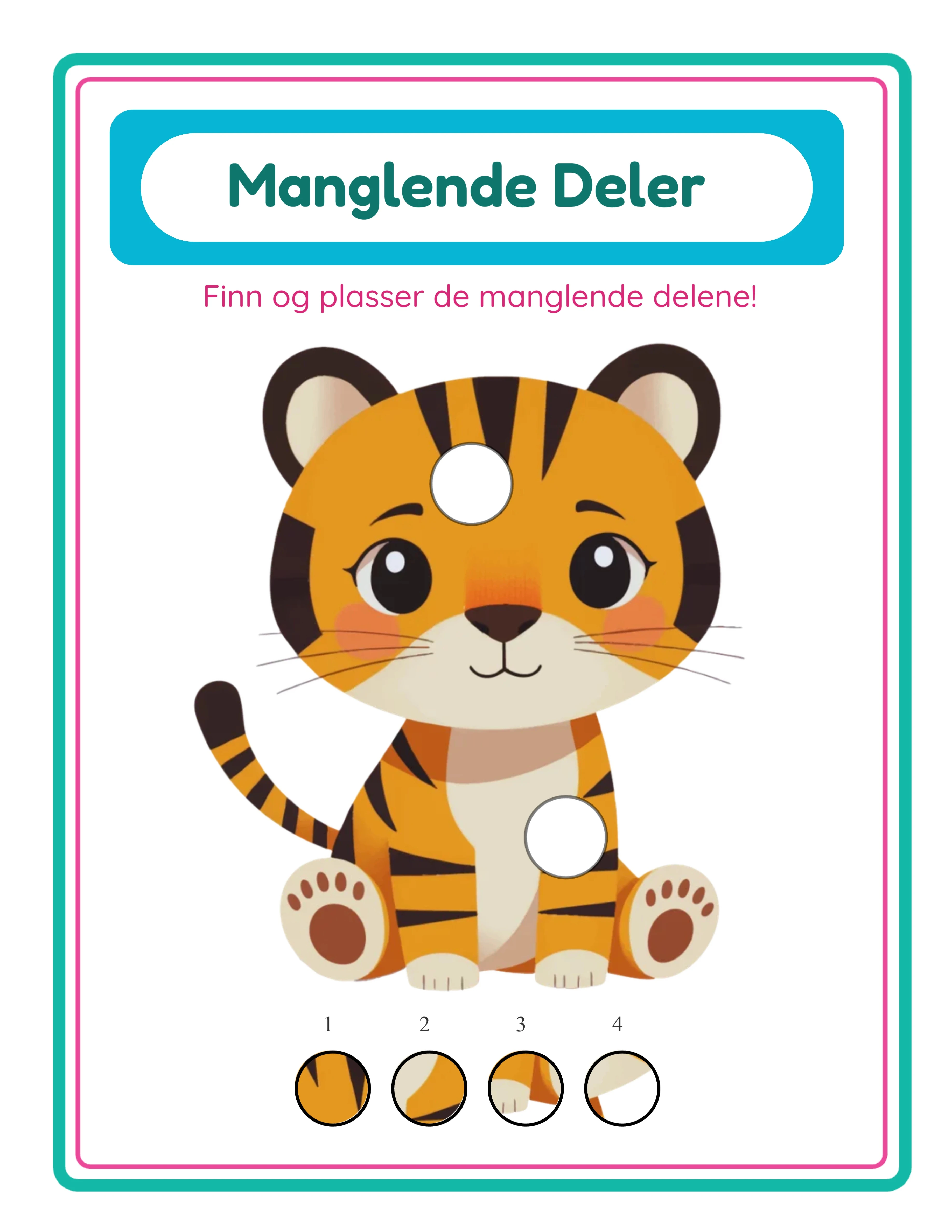 Missing pieces — advanced challenge