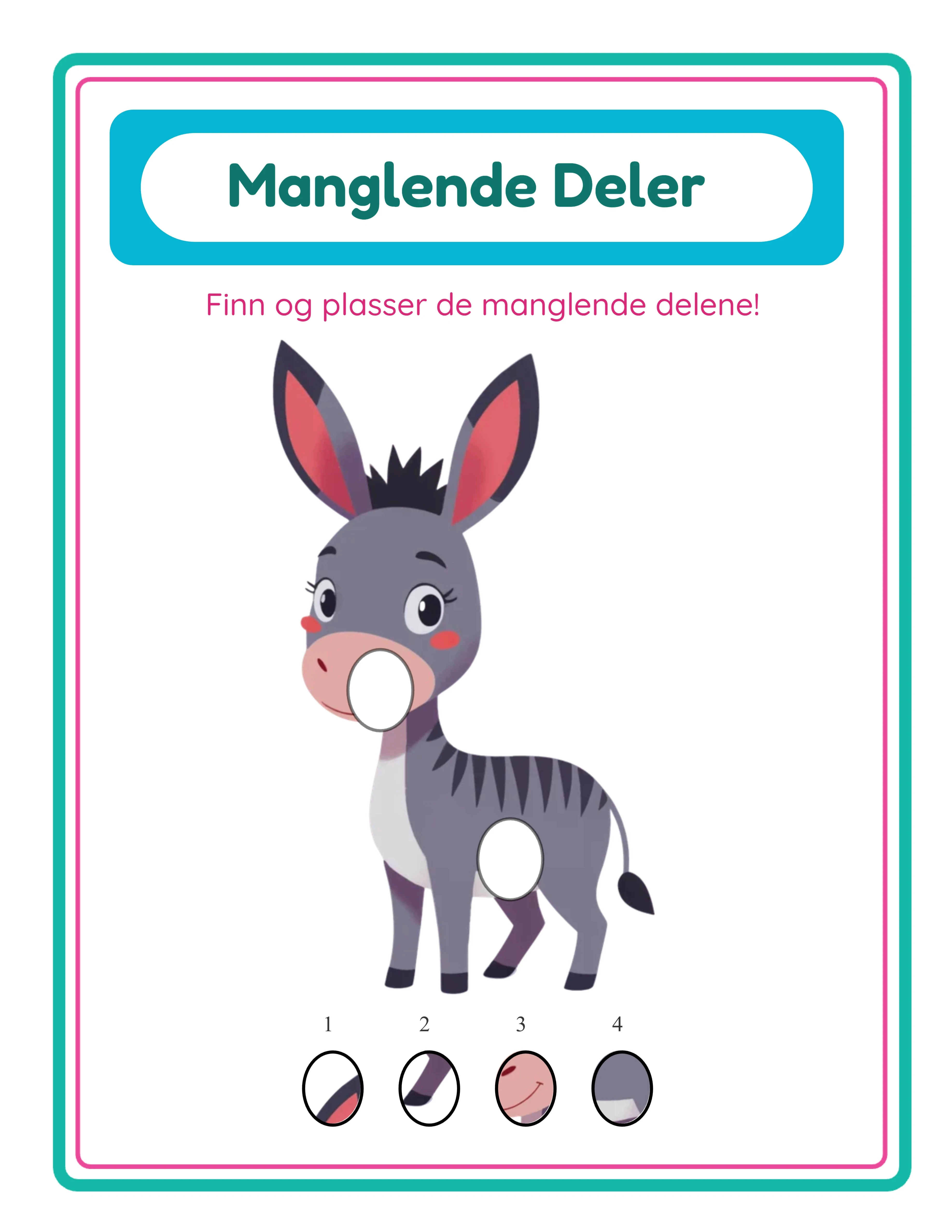 Missing pieces — themed variation