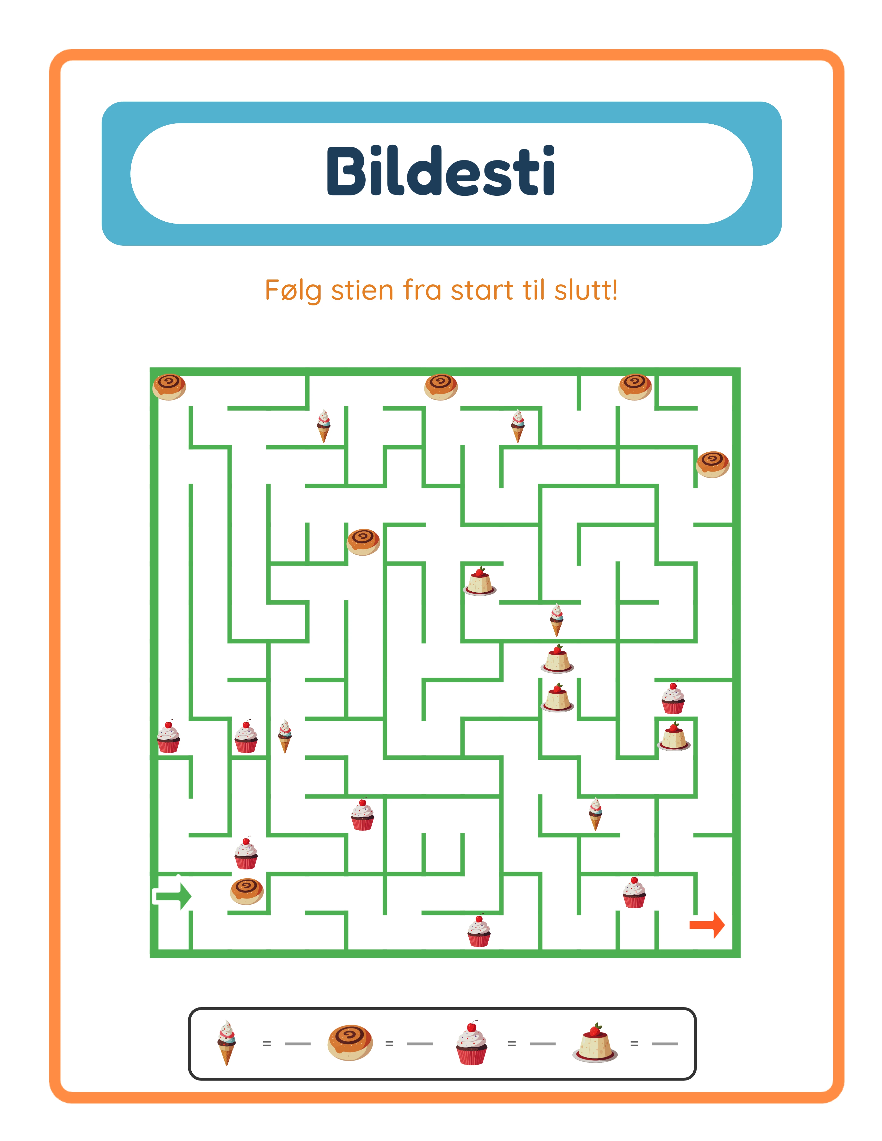 Picture pathway — advanced challenge