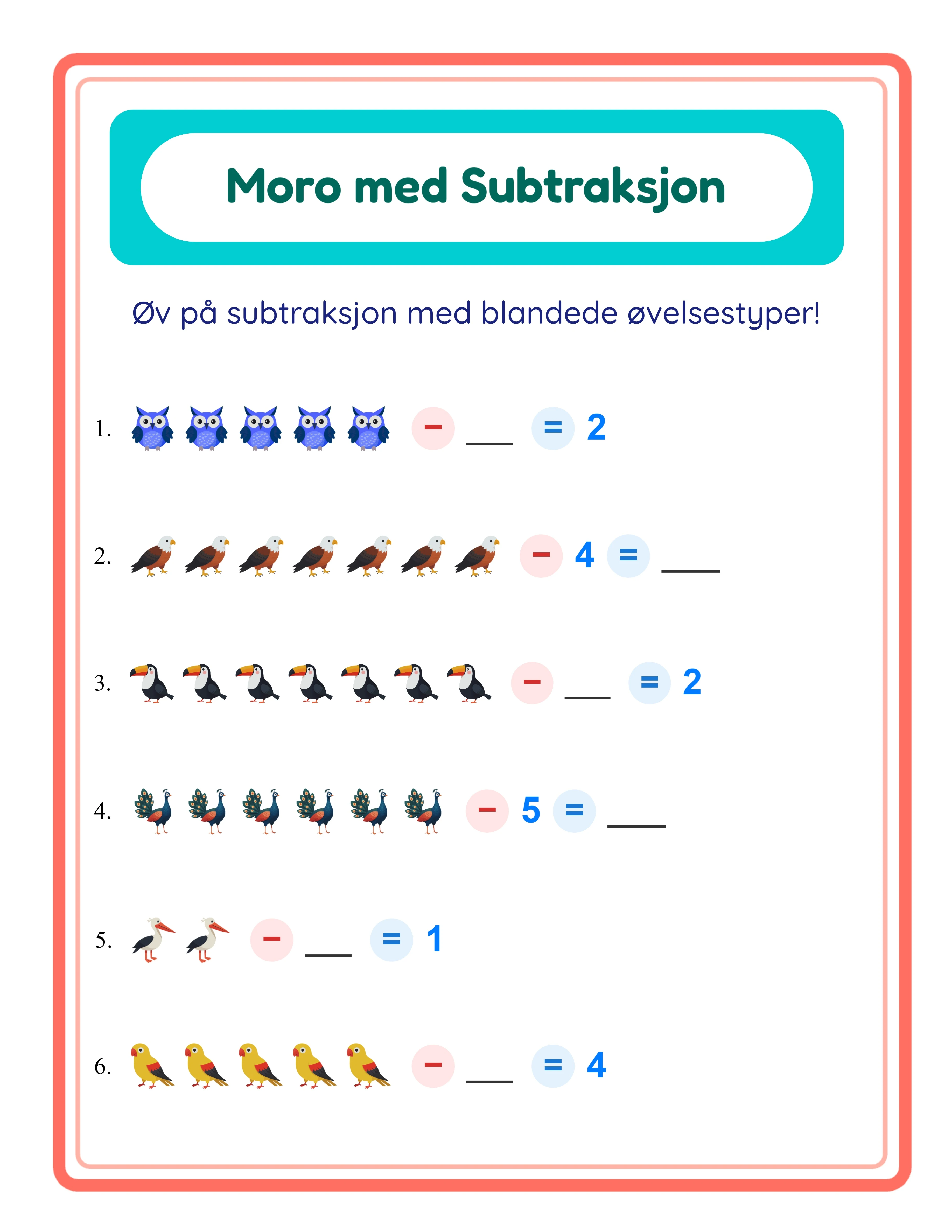 Find the subtrahend printable worksheet — challenging format