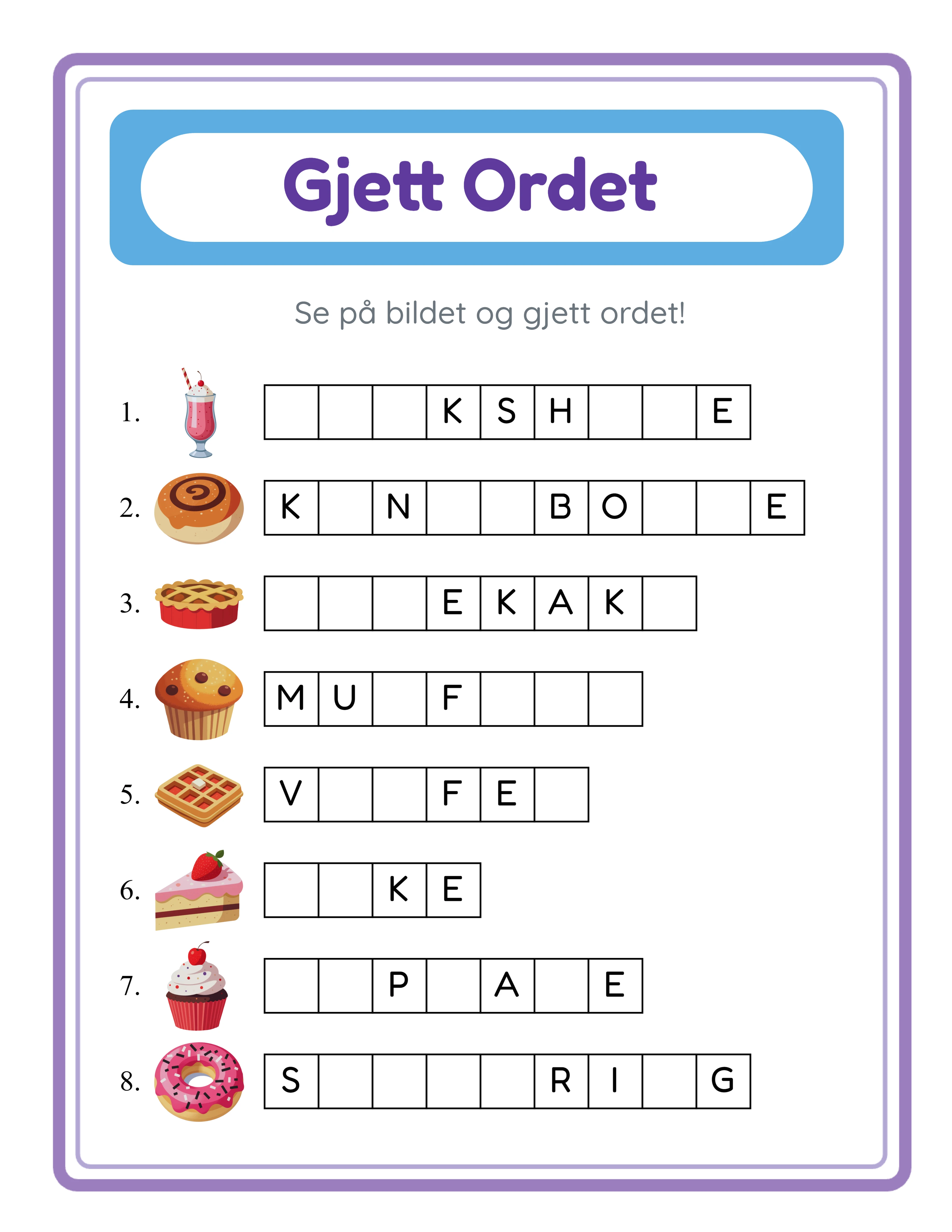 Word guess — themed word challenges