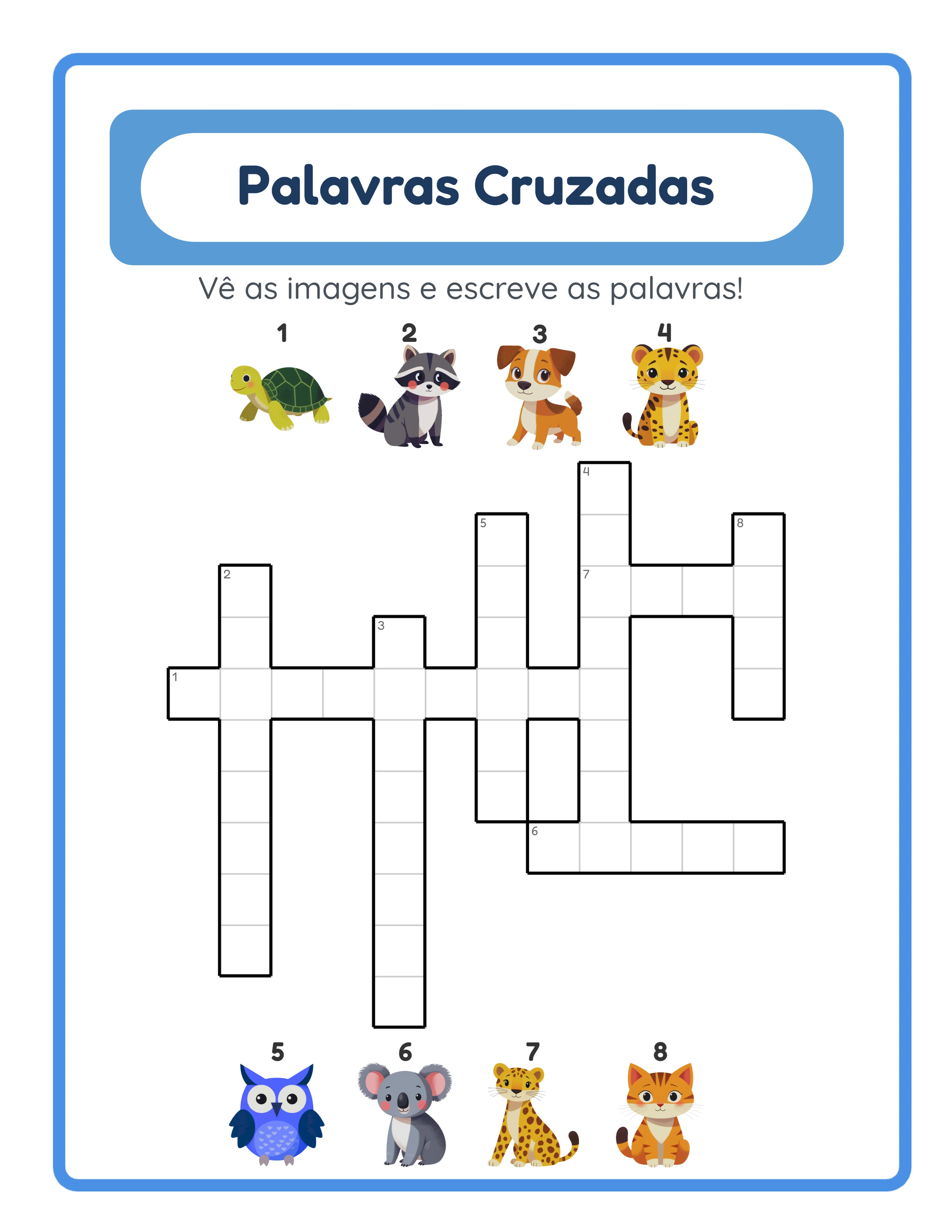 Puzzle de palavras cruzadas que demonstra o valor comercial multilingue