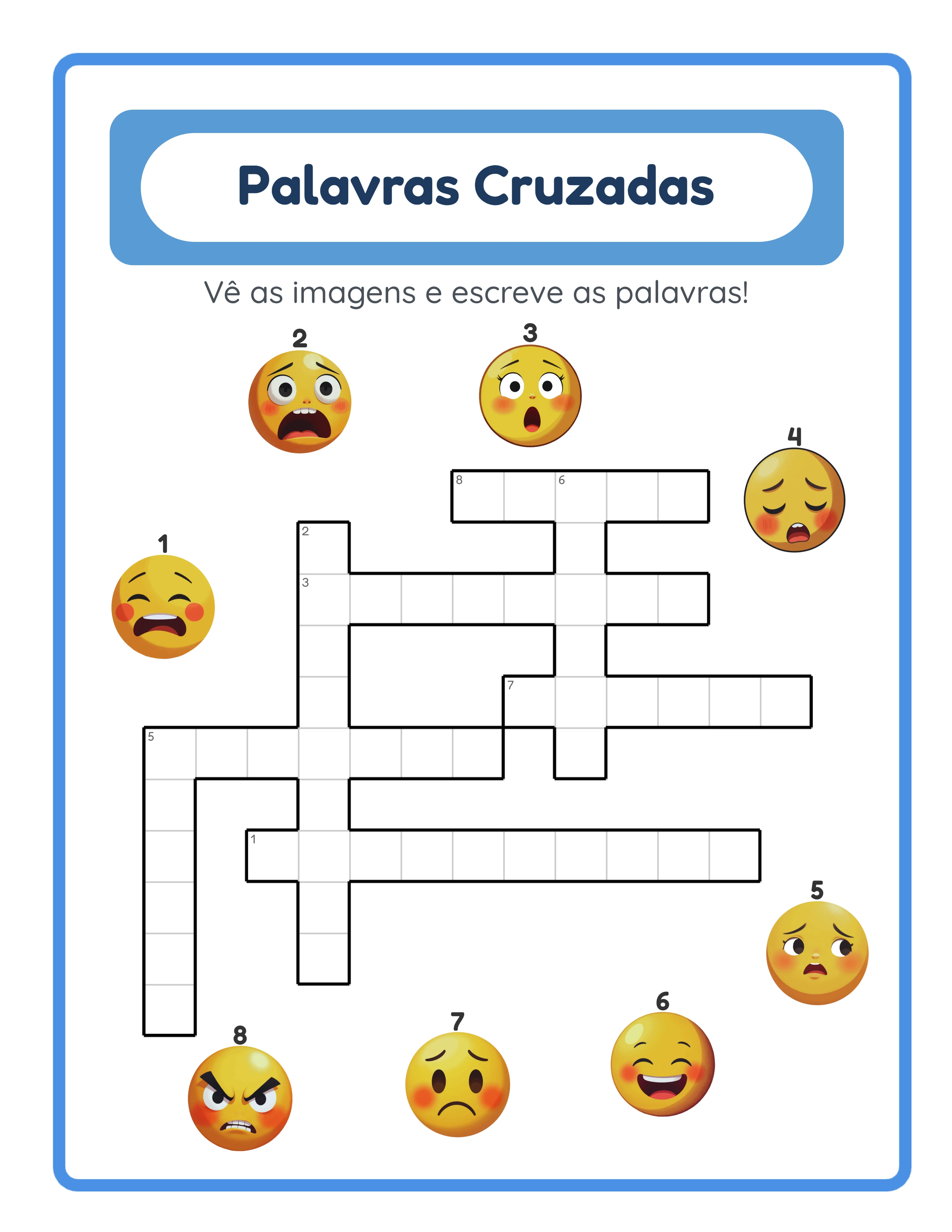 Folha de Palavras cruzadas avançado