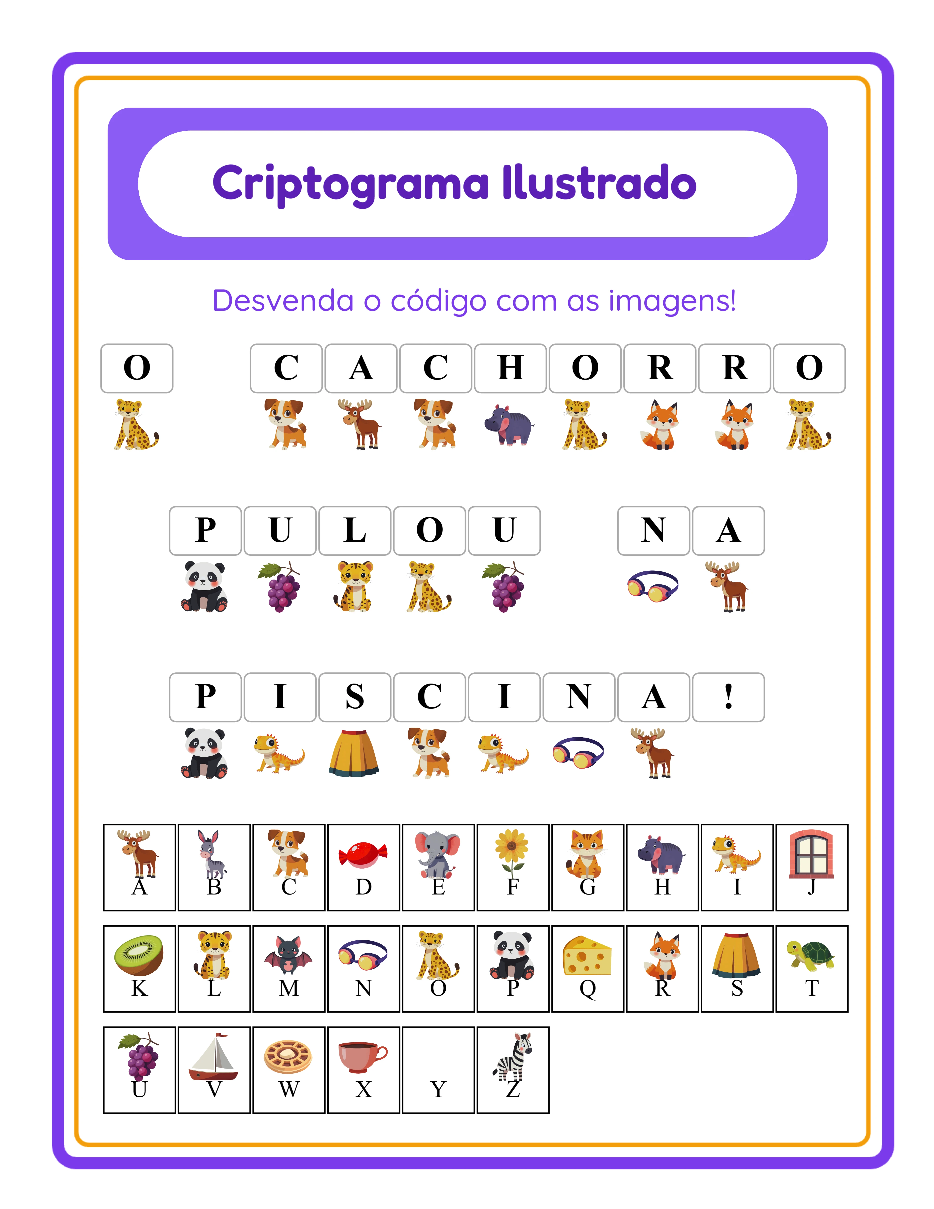 Gabarito do criptograma