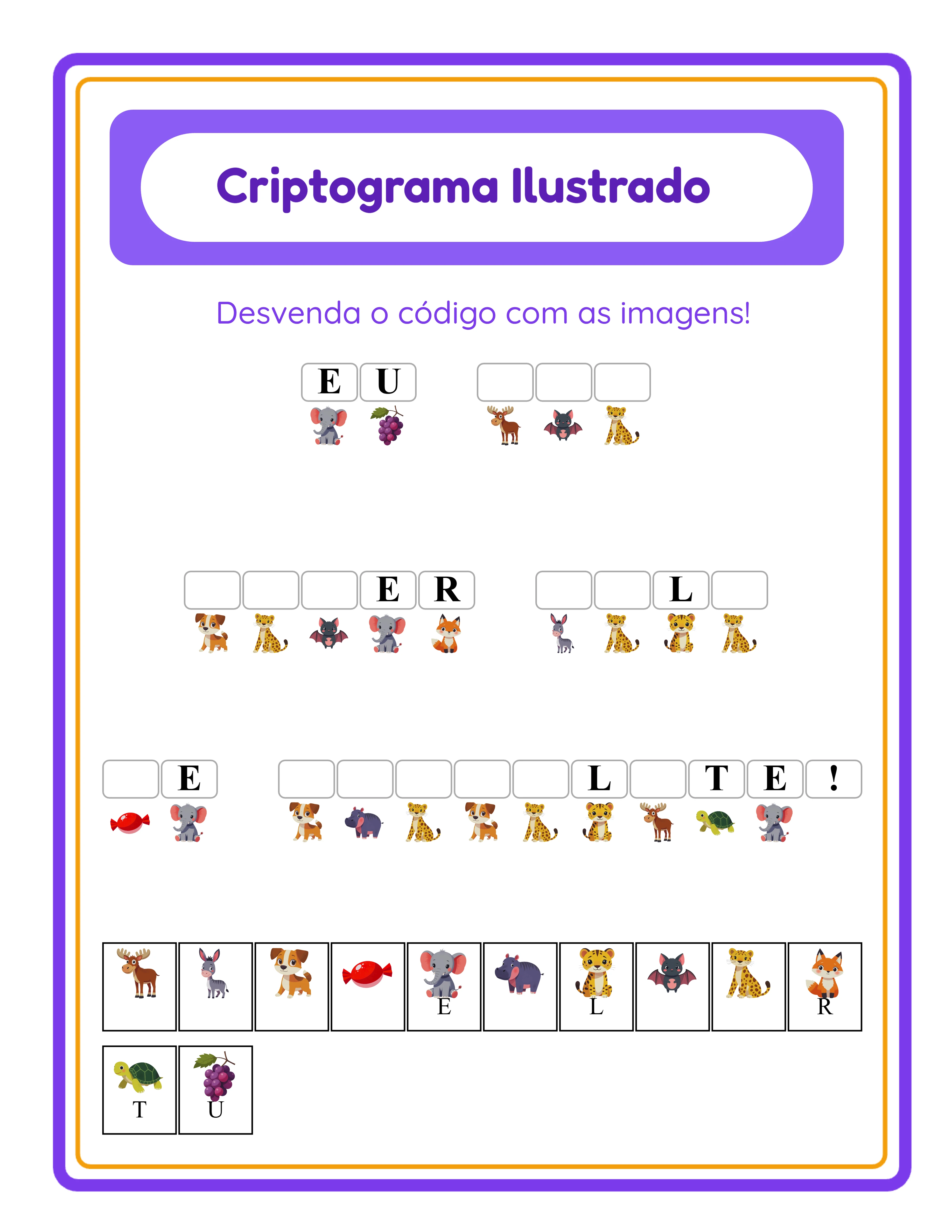 Criptograma — decifração avançada