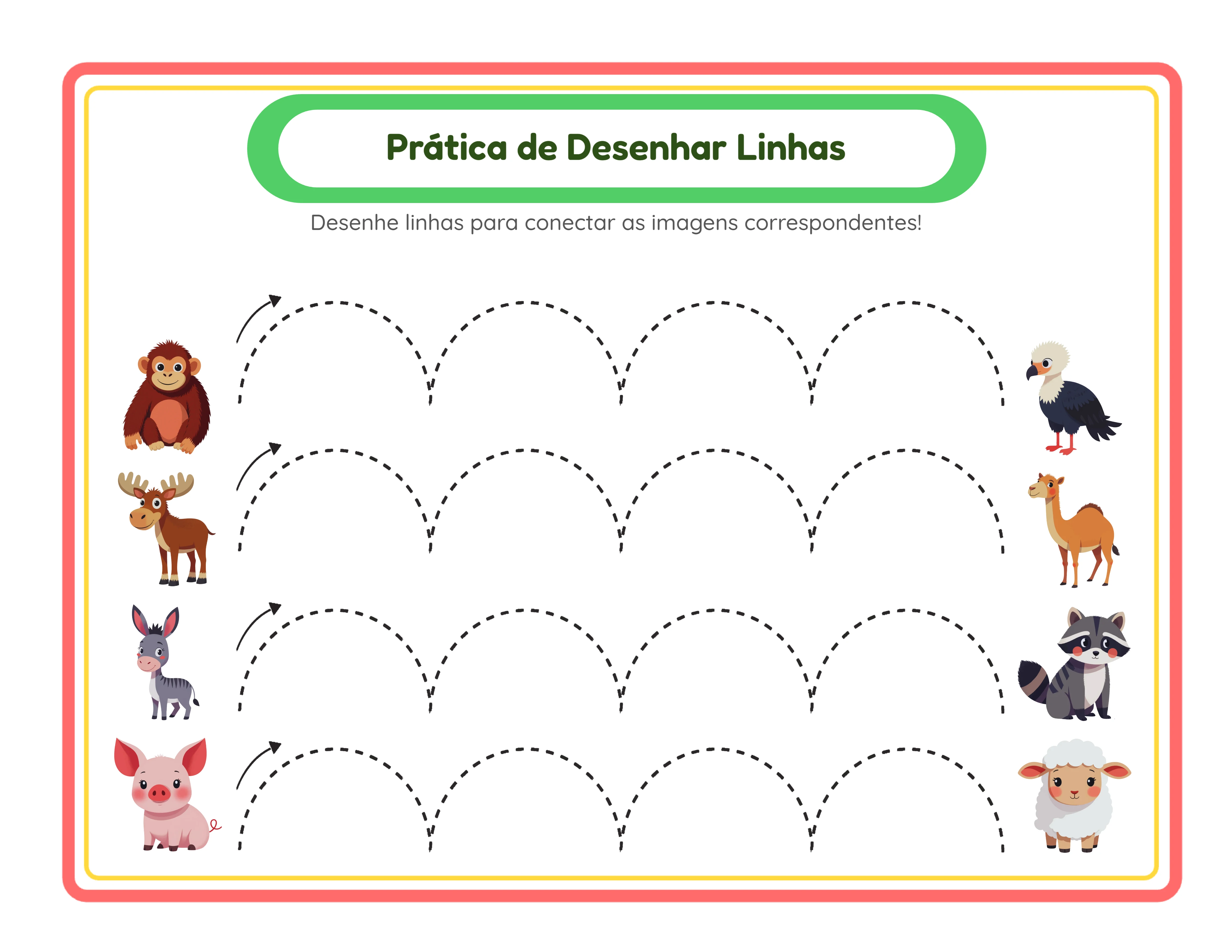 Traçado de linhas — prática de linhas verticais