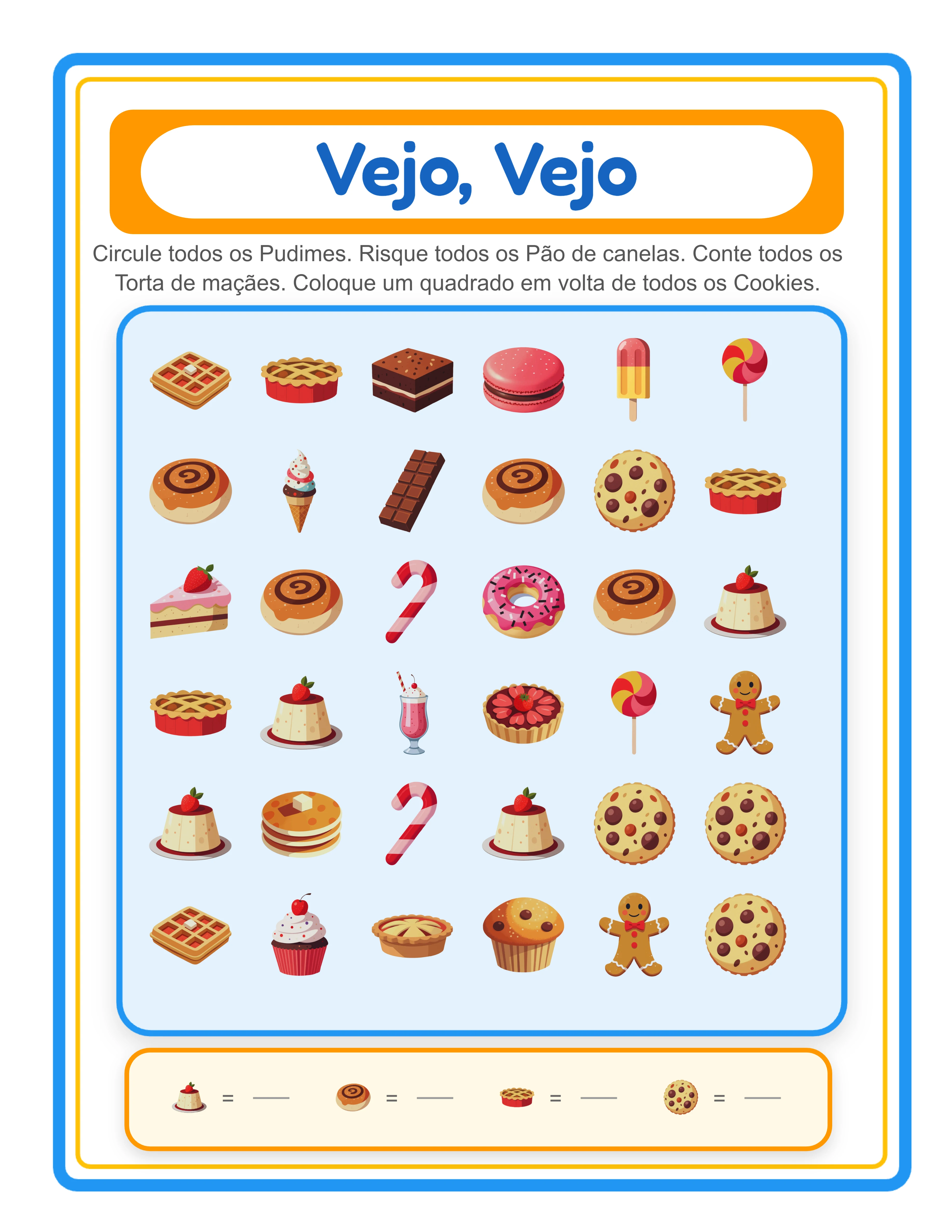 Folha de Procurar e contar avançado