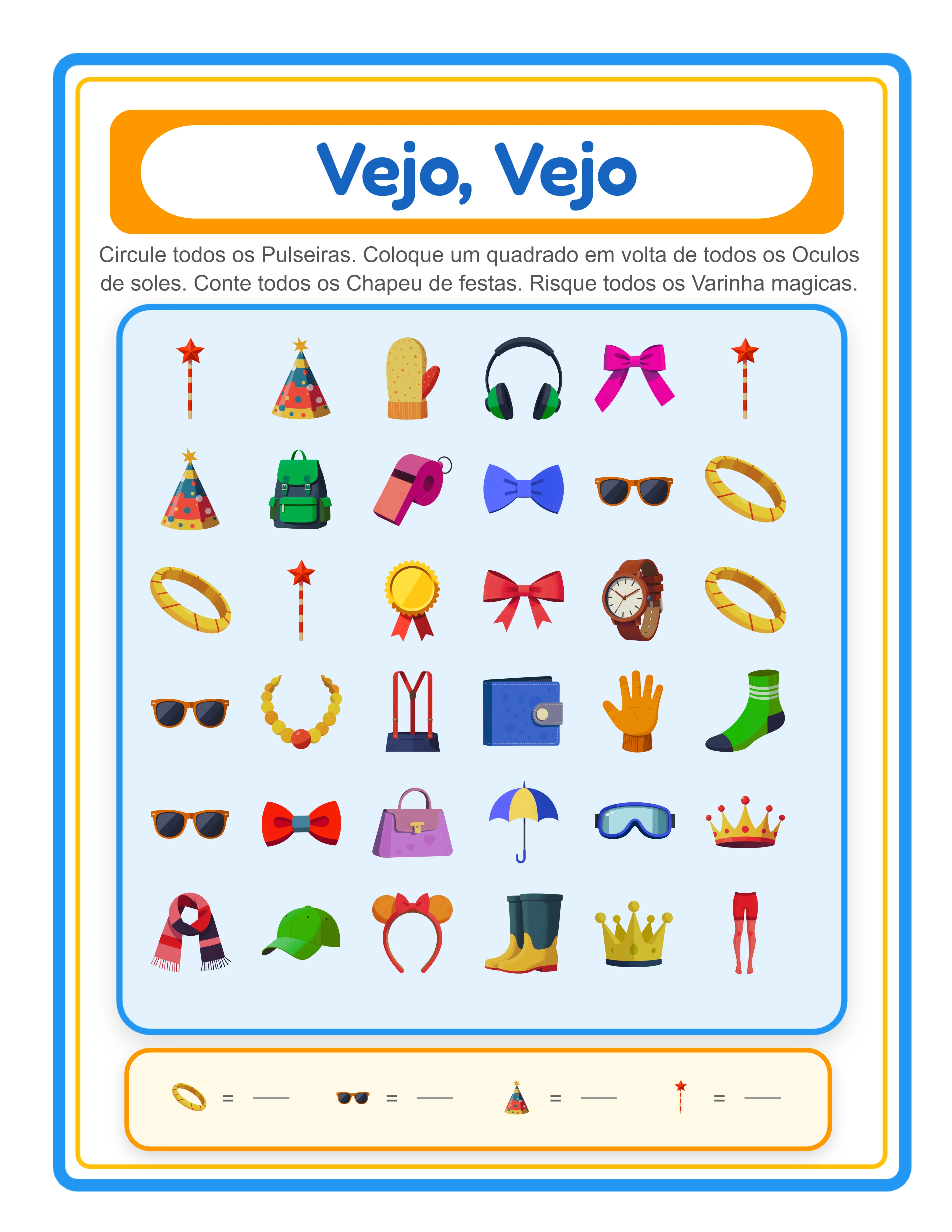 Procure e encontre — busca e contagem temática