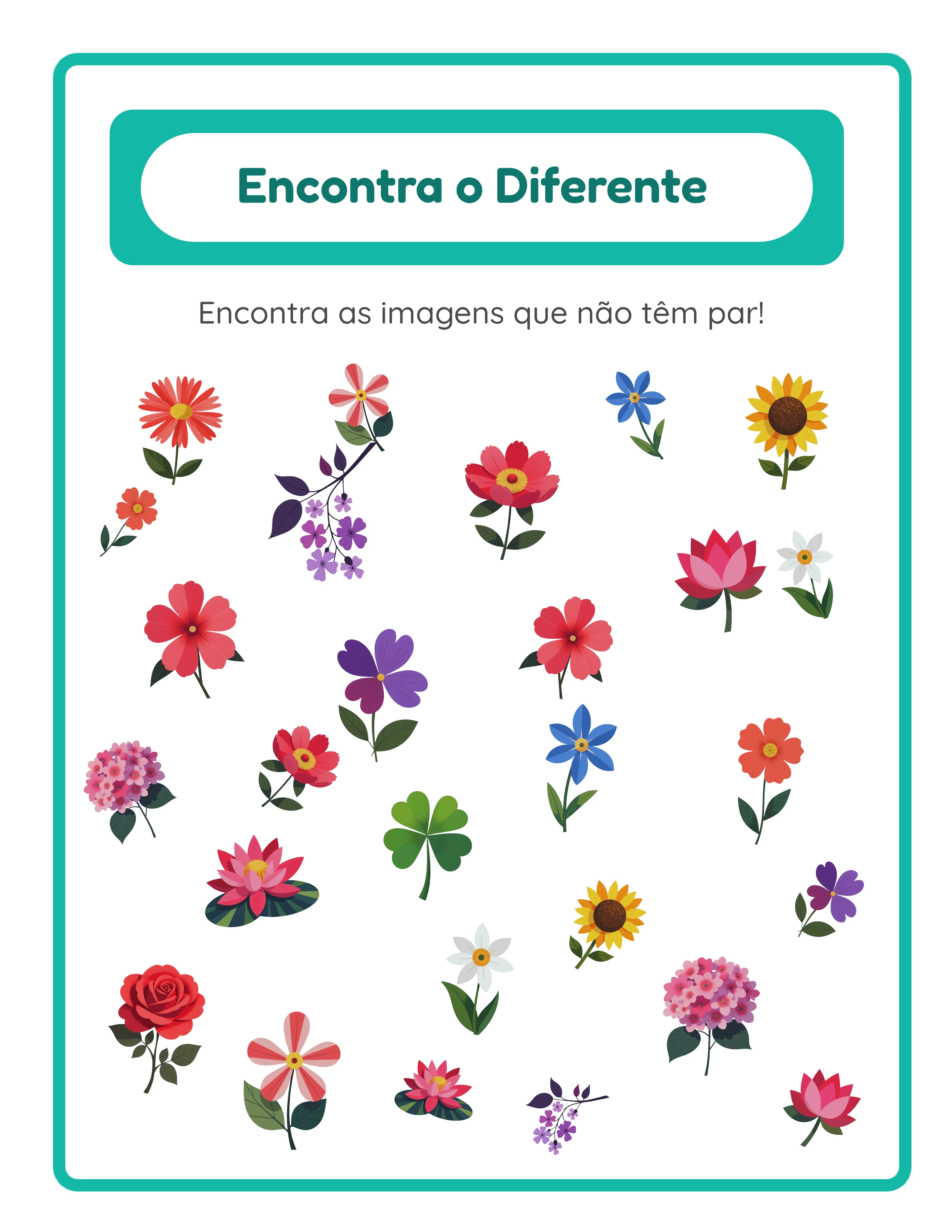 Encontrar objetos escondidos — Folha de trabalho exemplo 3