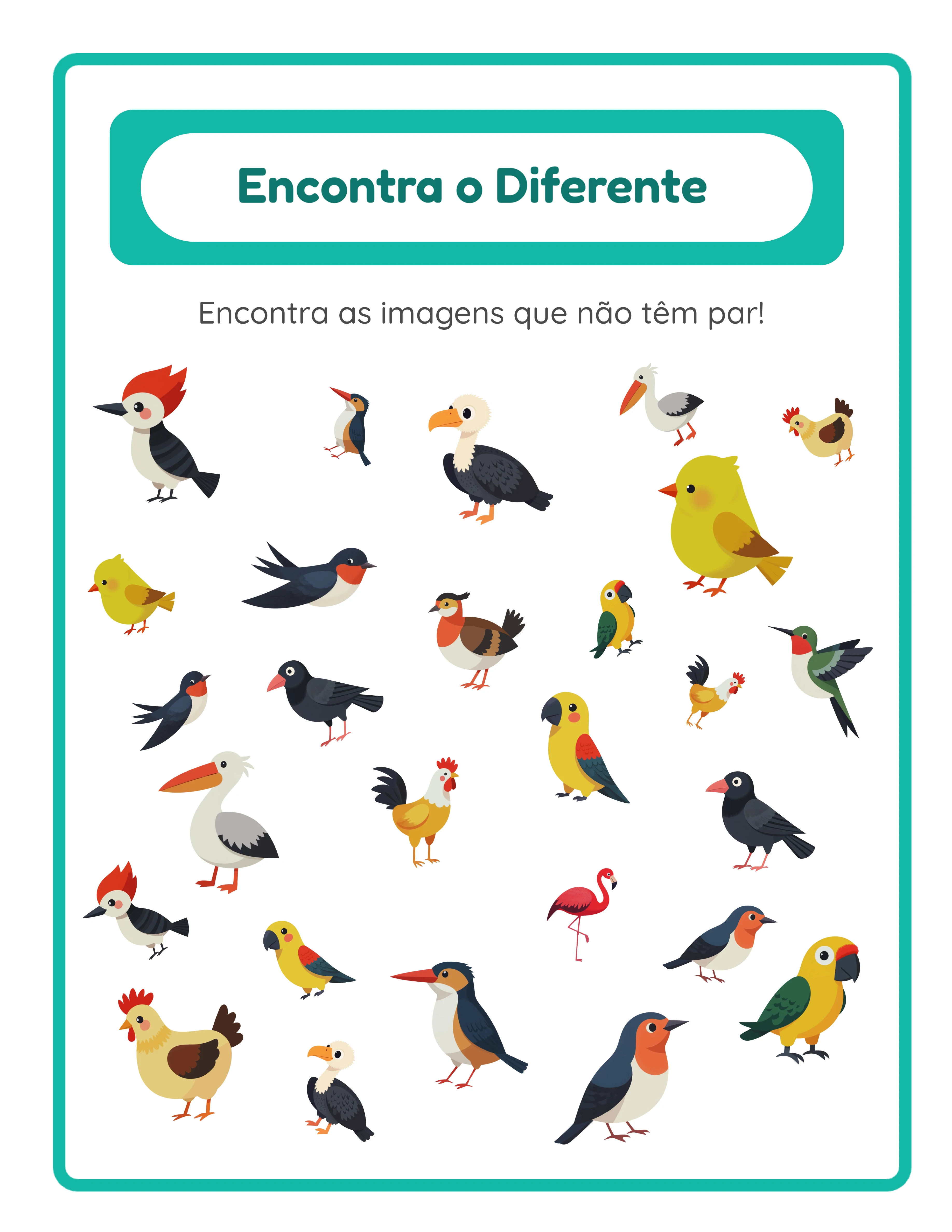 Ficha encontre os objetos profissional