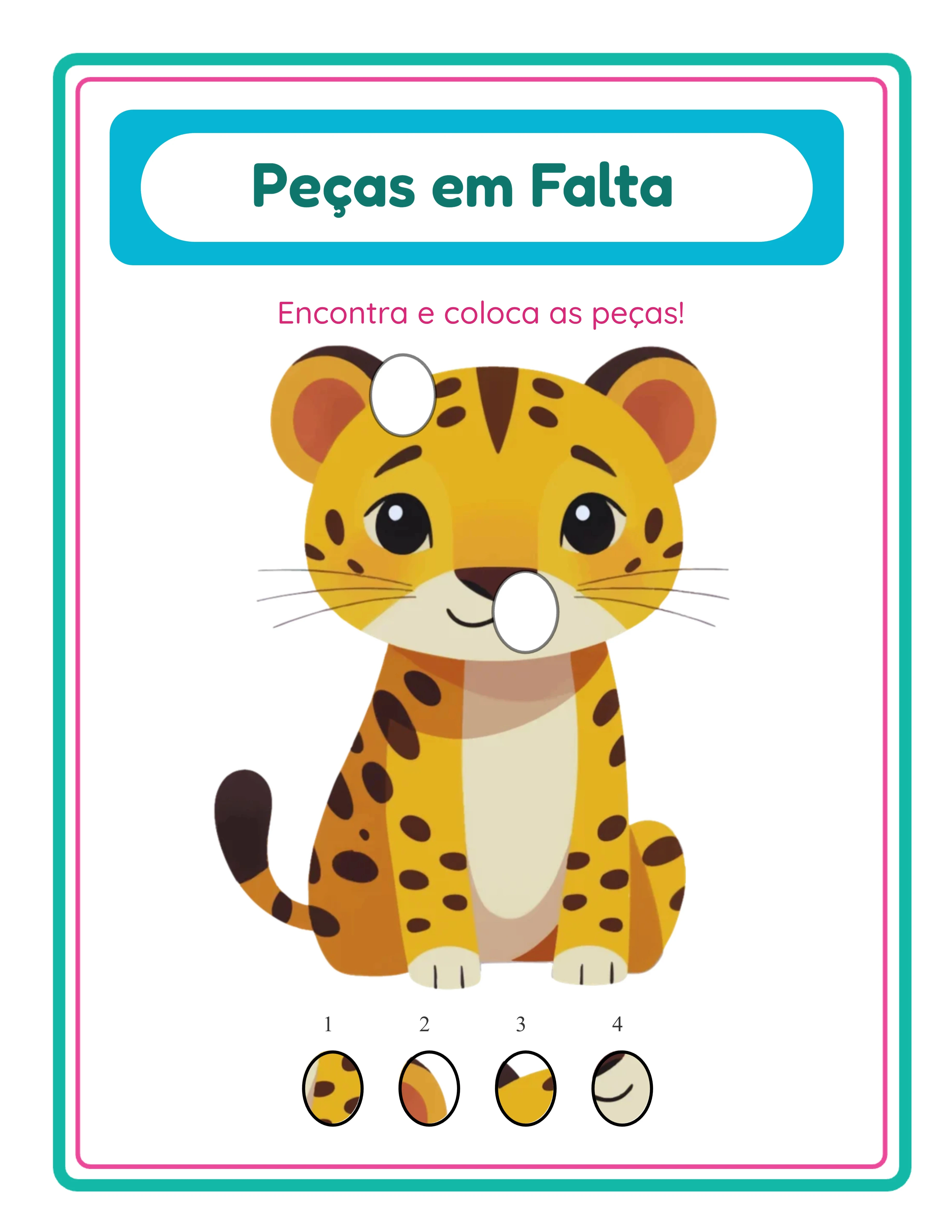 Peças faltantes em destaque — puzzle visual cativante