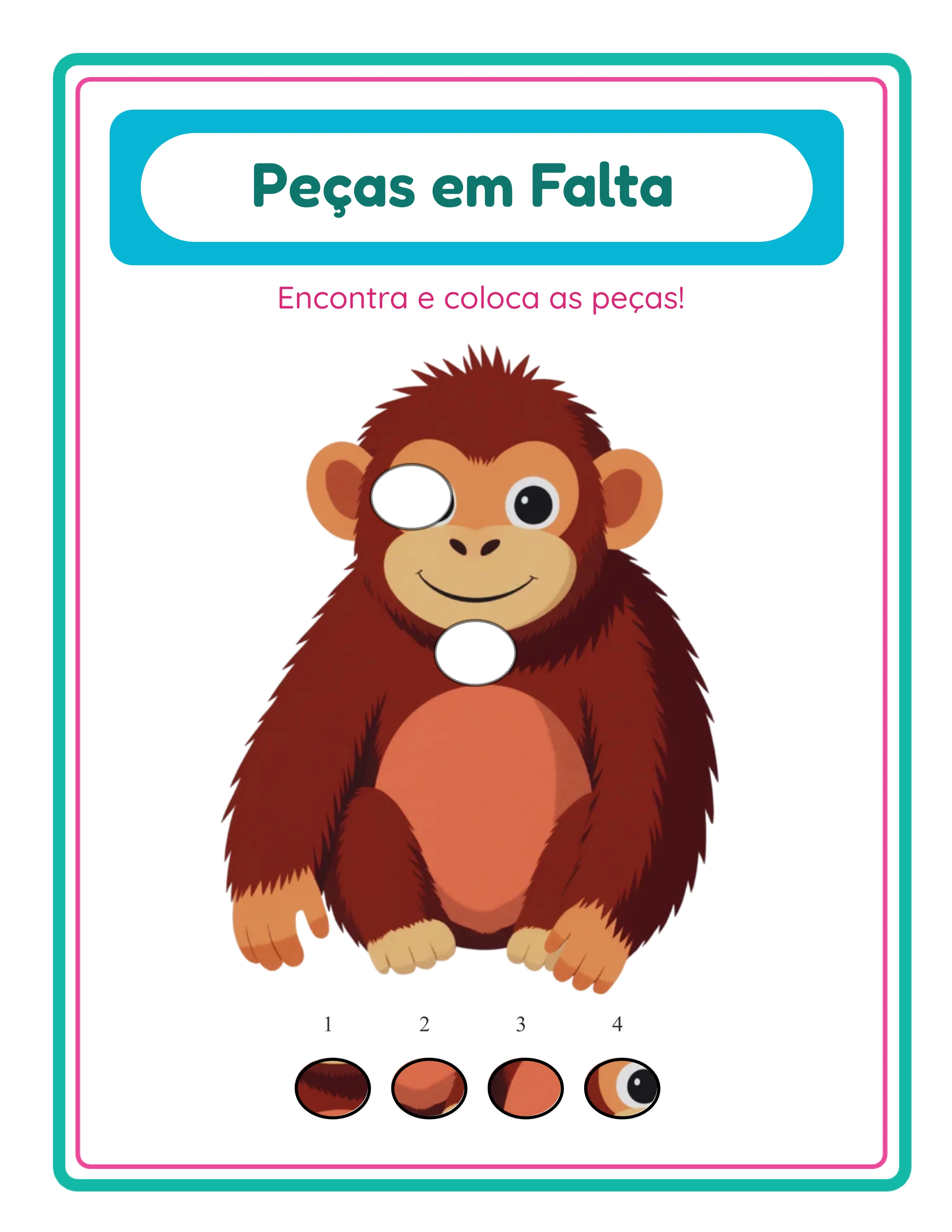 Ficha de peças faltantes profissional