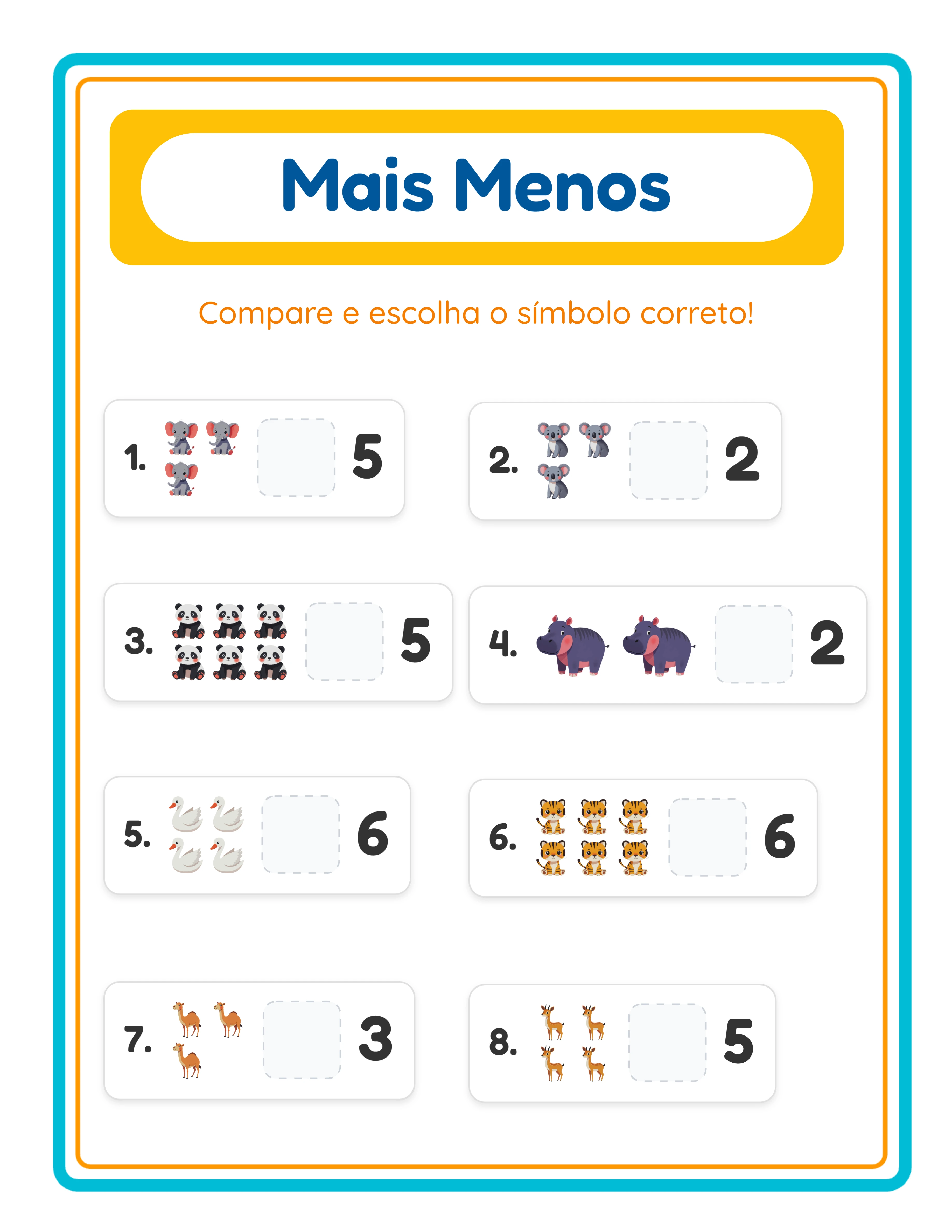 Folha de Comparação avançado