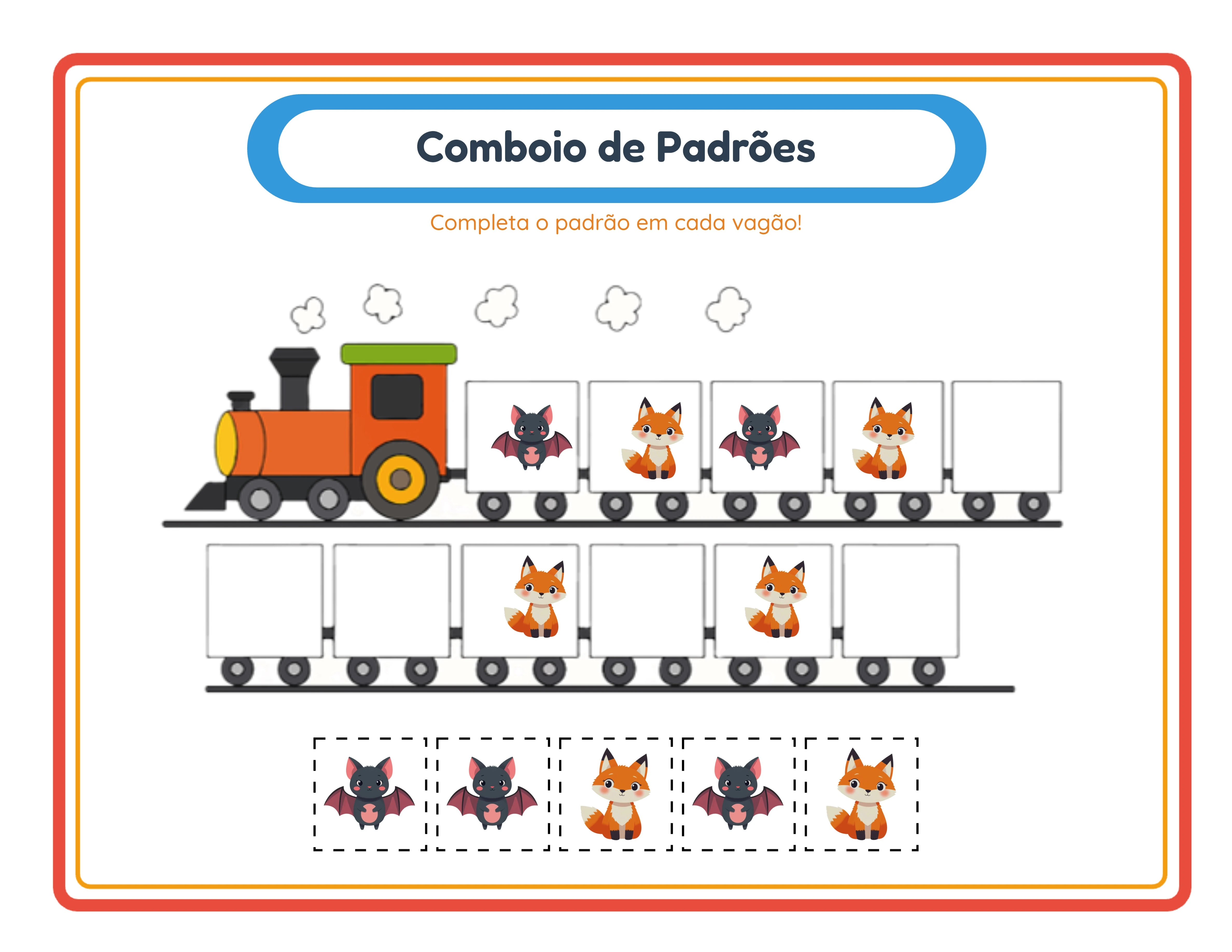 Trem de padrões — prática temática de padrões