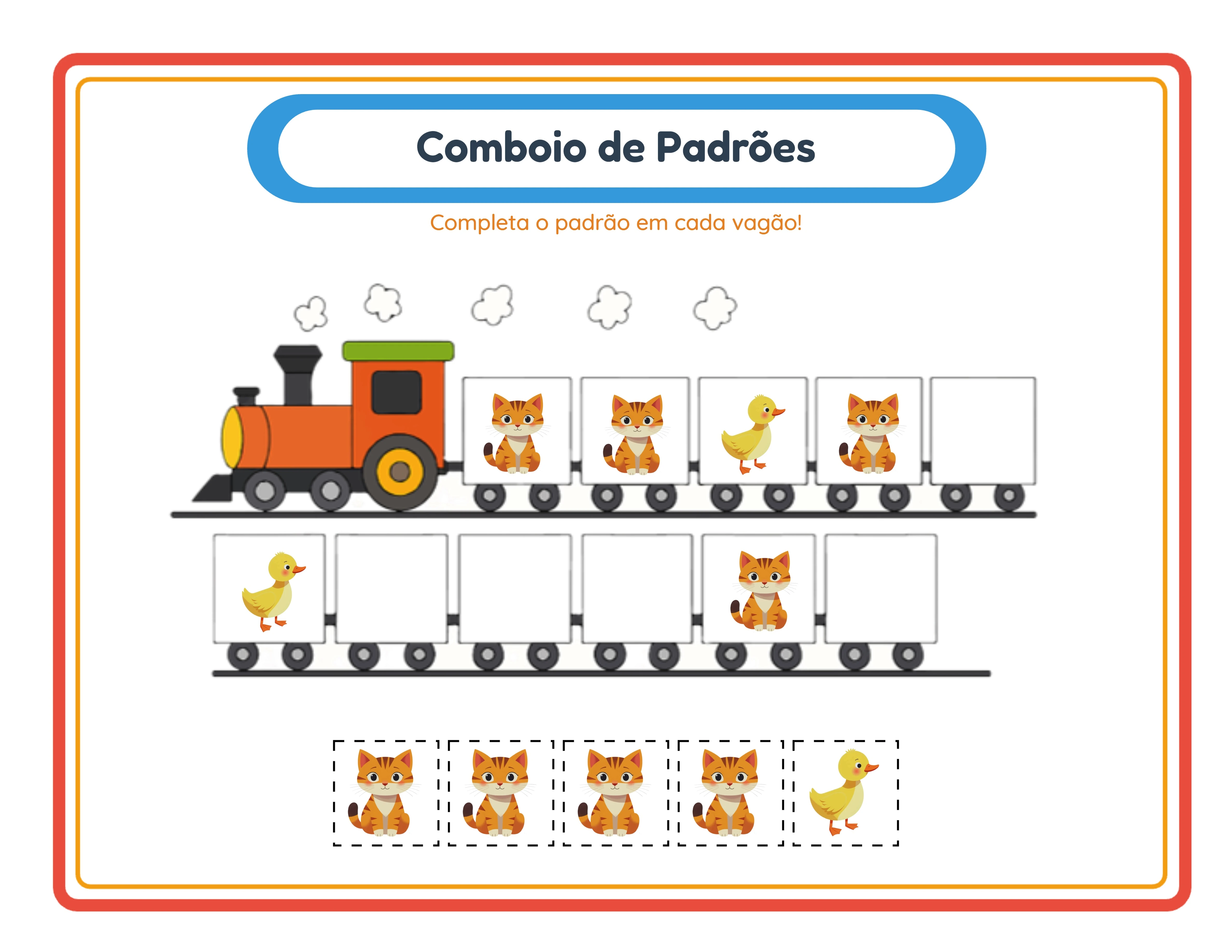 Trem de padrões — sequências avançadas