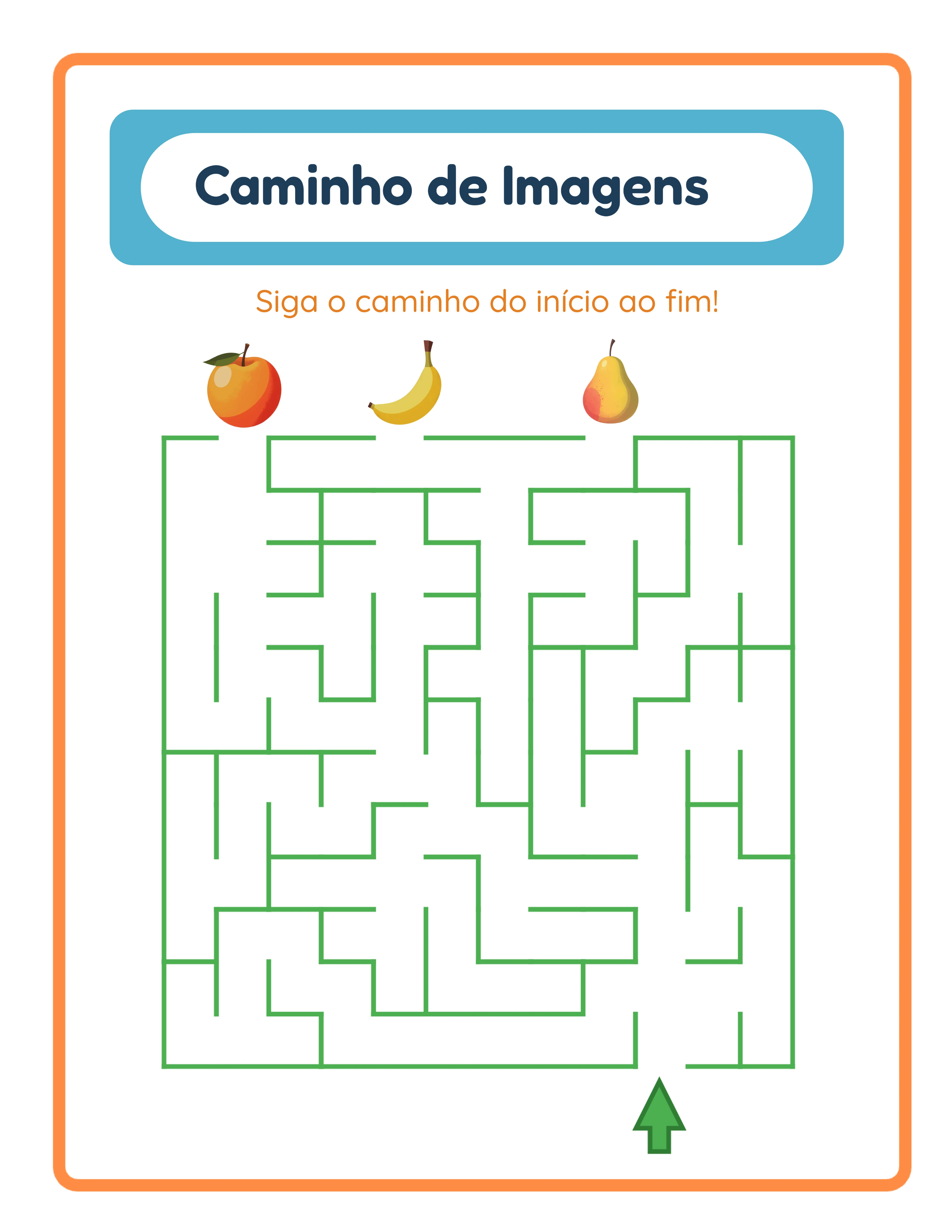 Caminho em imagens em destaque — aventura de grade colorida