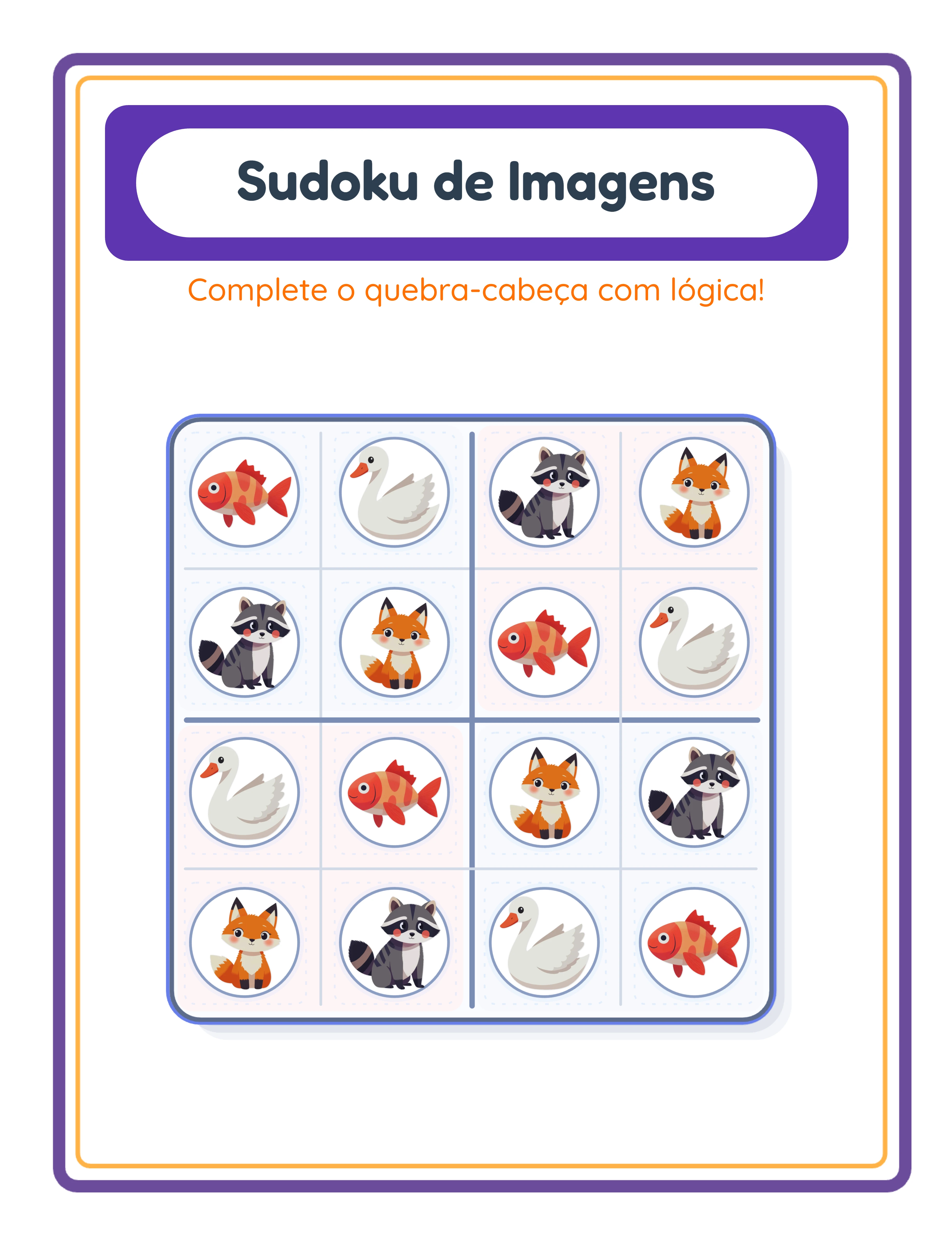 Gabarito do sudoku em imagens