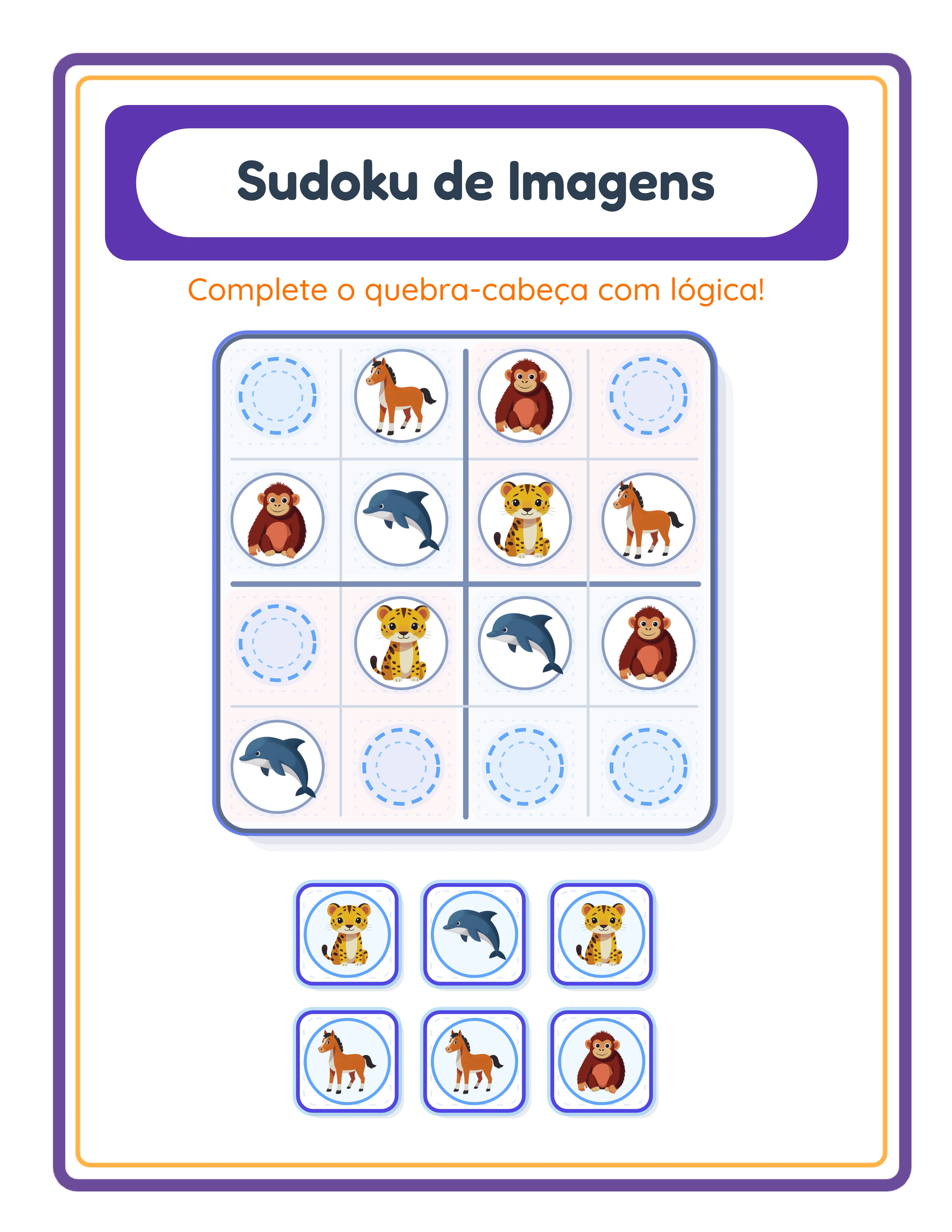 Sudoku em imagens — desafio difícil