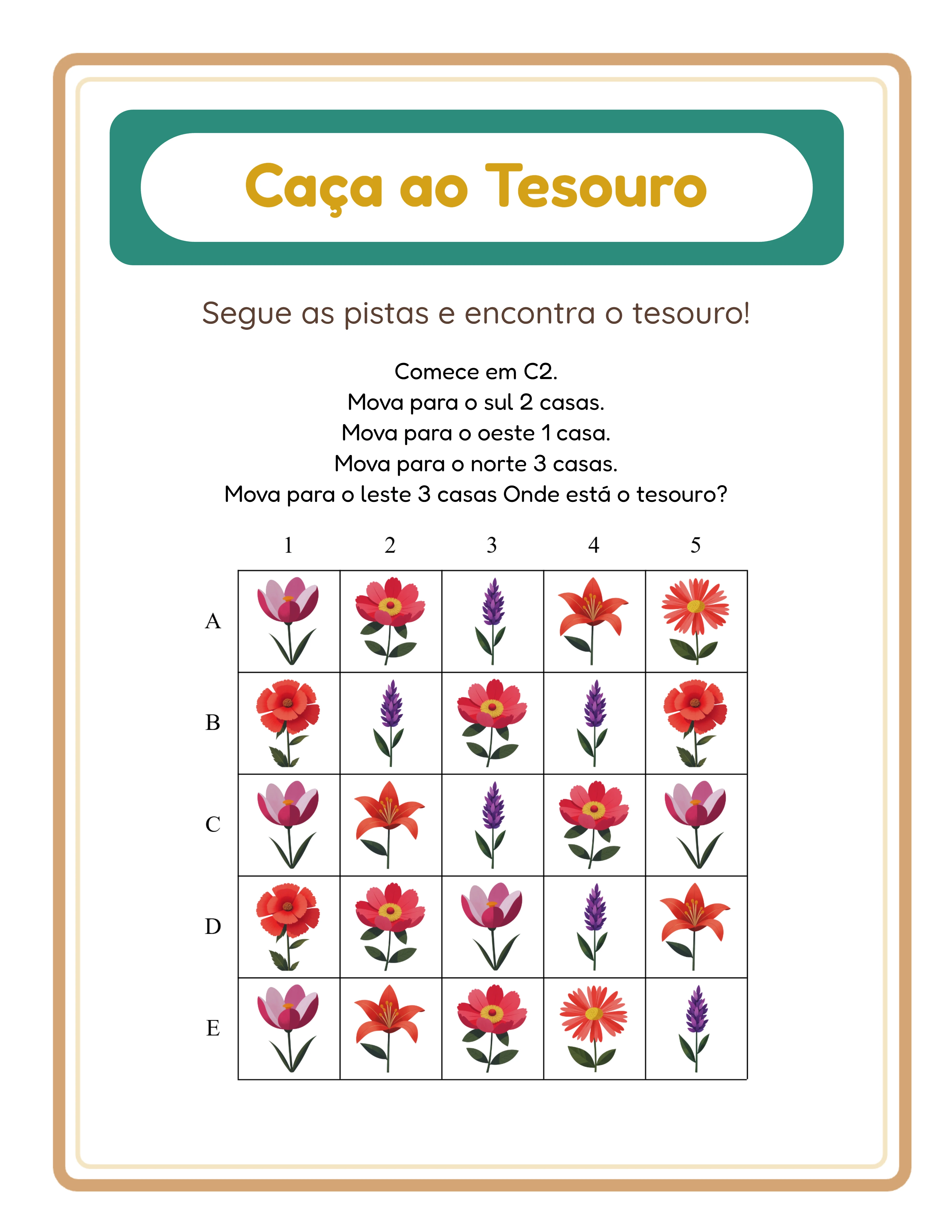 Caça ao tesouro em destaque — emocionante aventura direcional