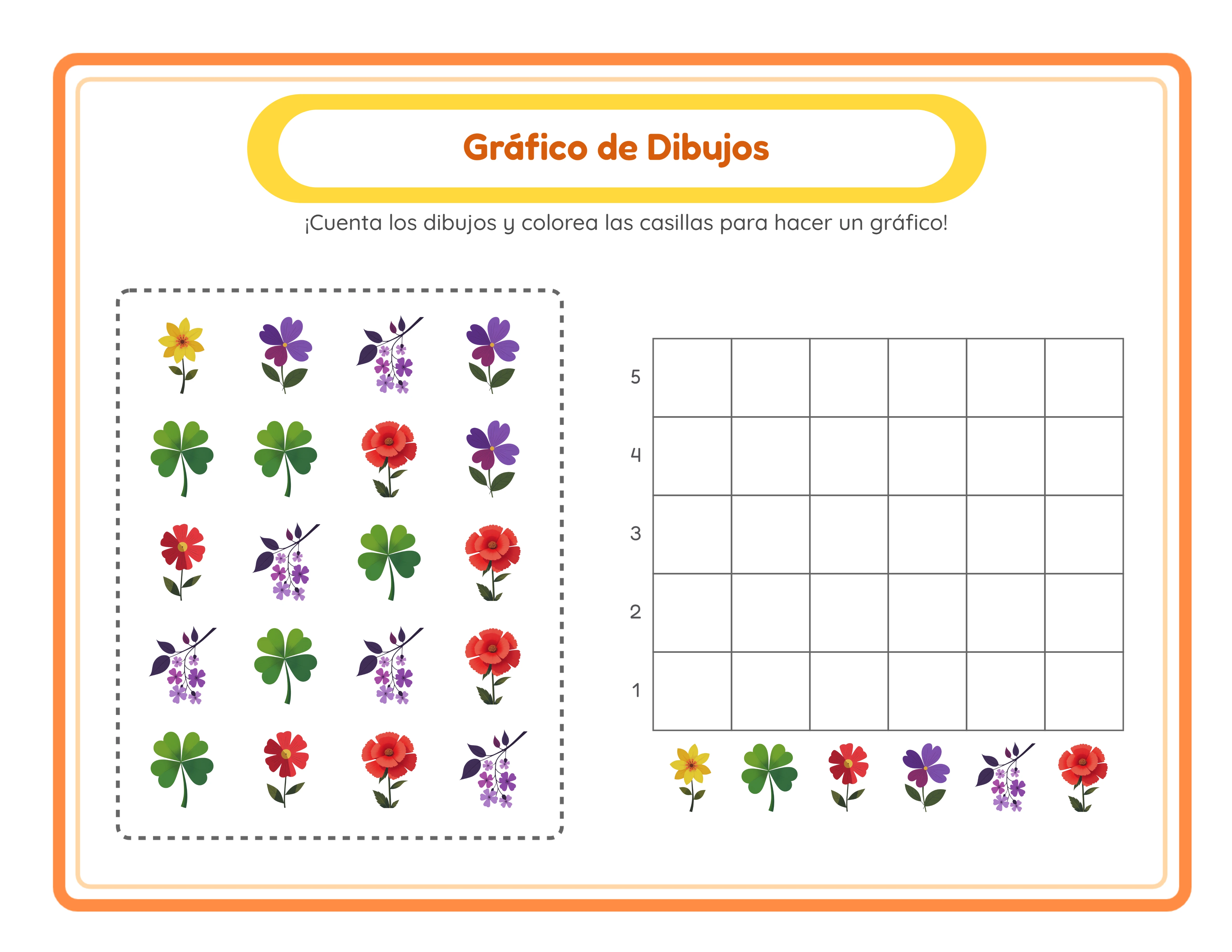 Gráfico en imágenes destacado — actividad de datos colorida
