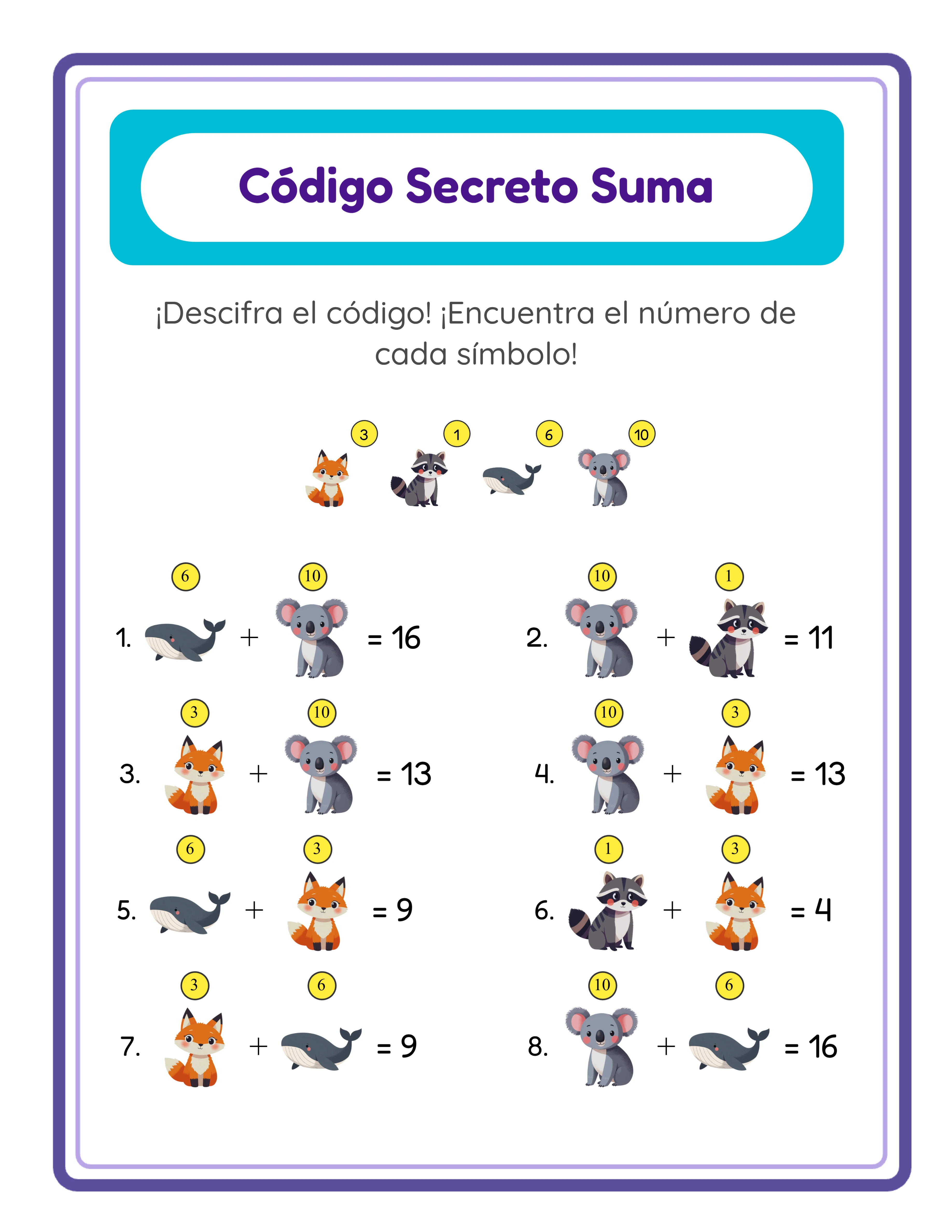 Clave de respuestas del descifrador