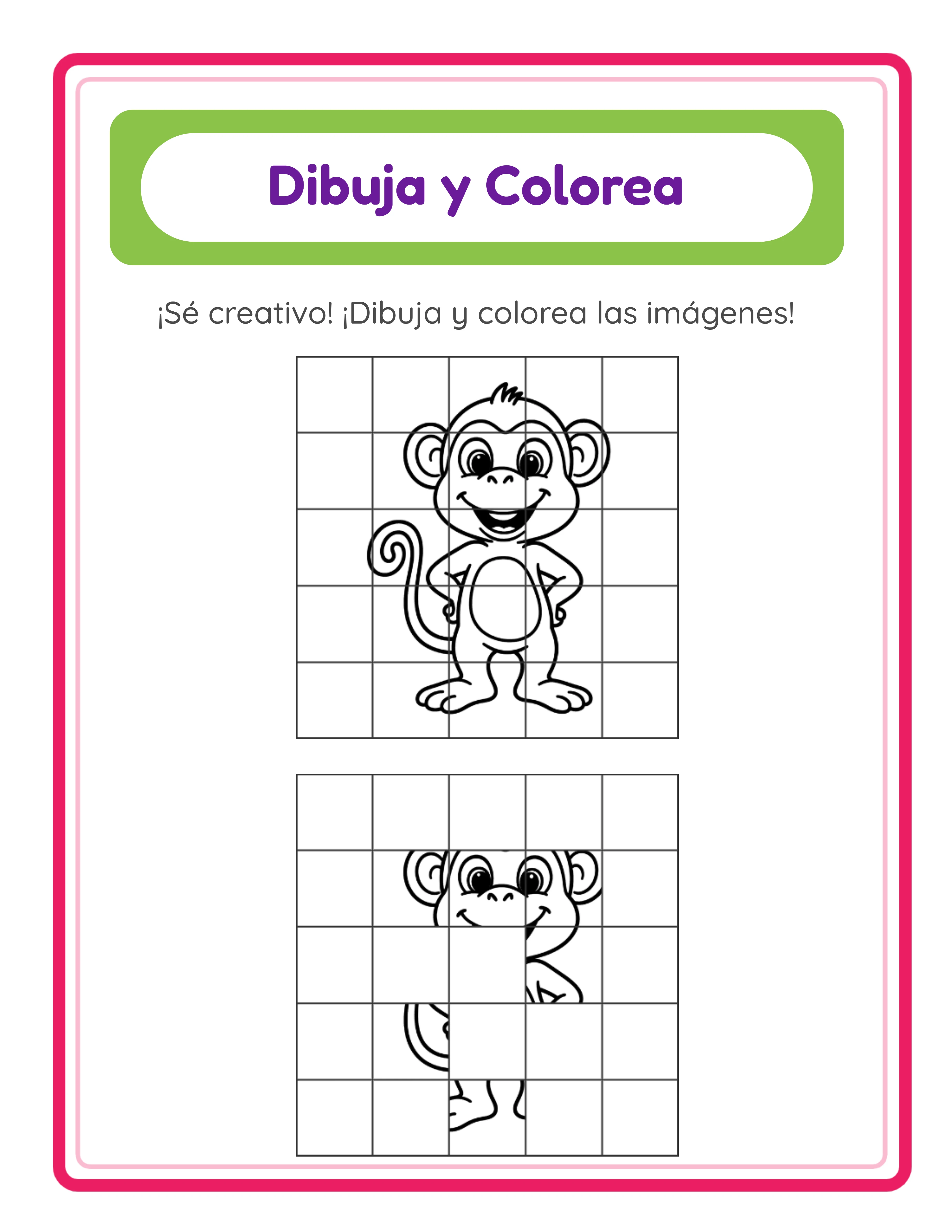 Dibujo en cuadrícula — actividad artística avanzada