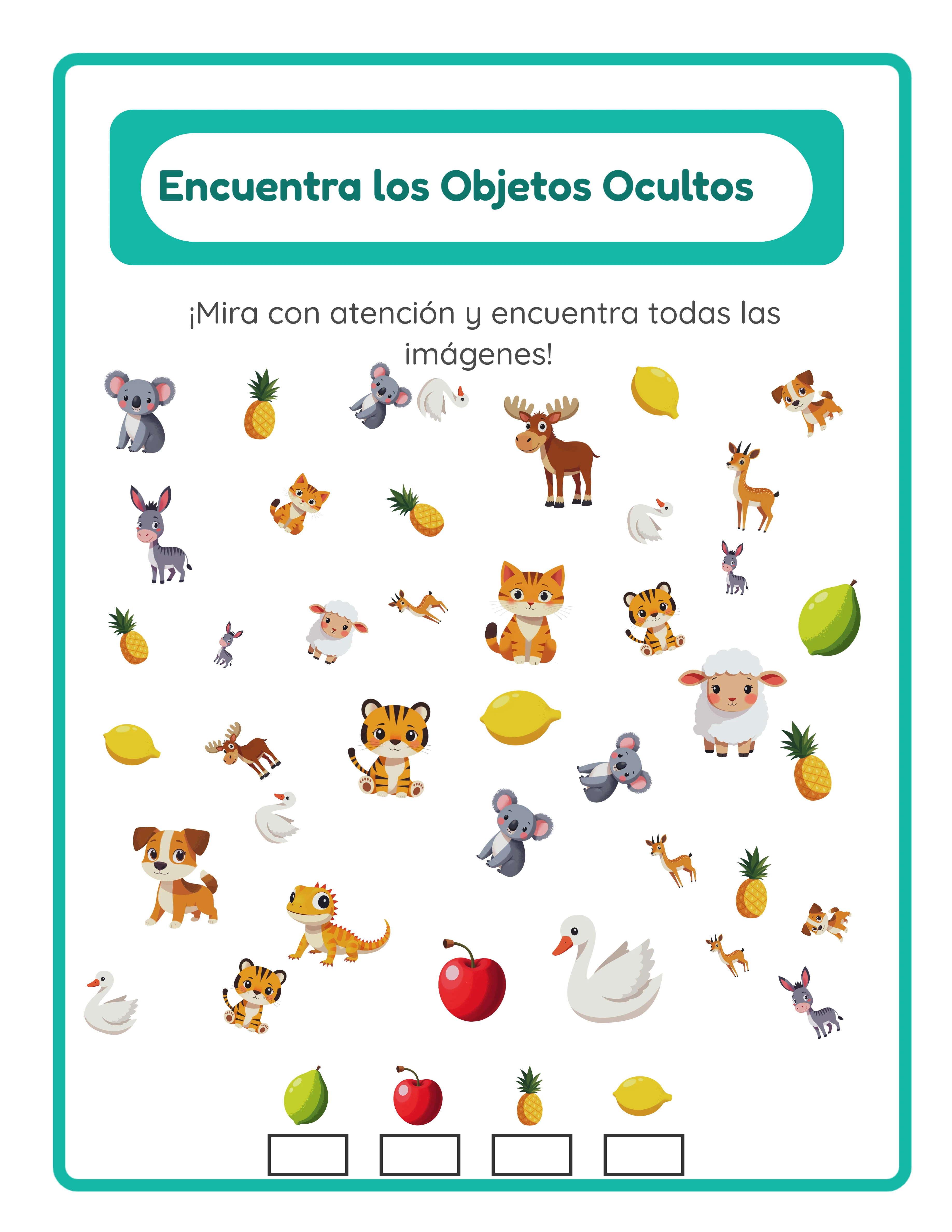 Encuentra los objetos destacado — emocionante desafío visual