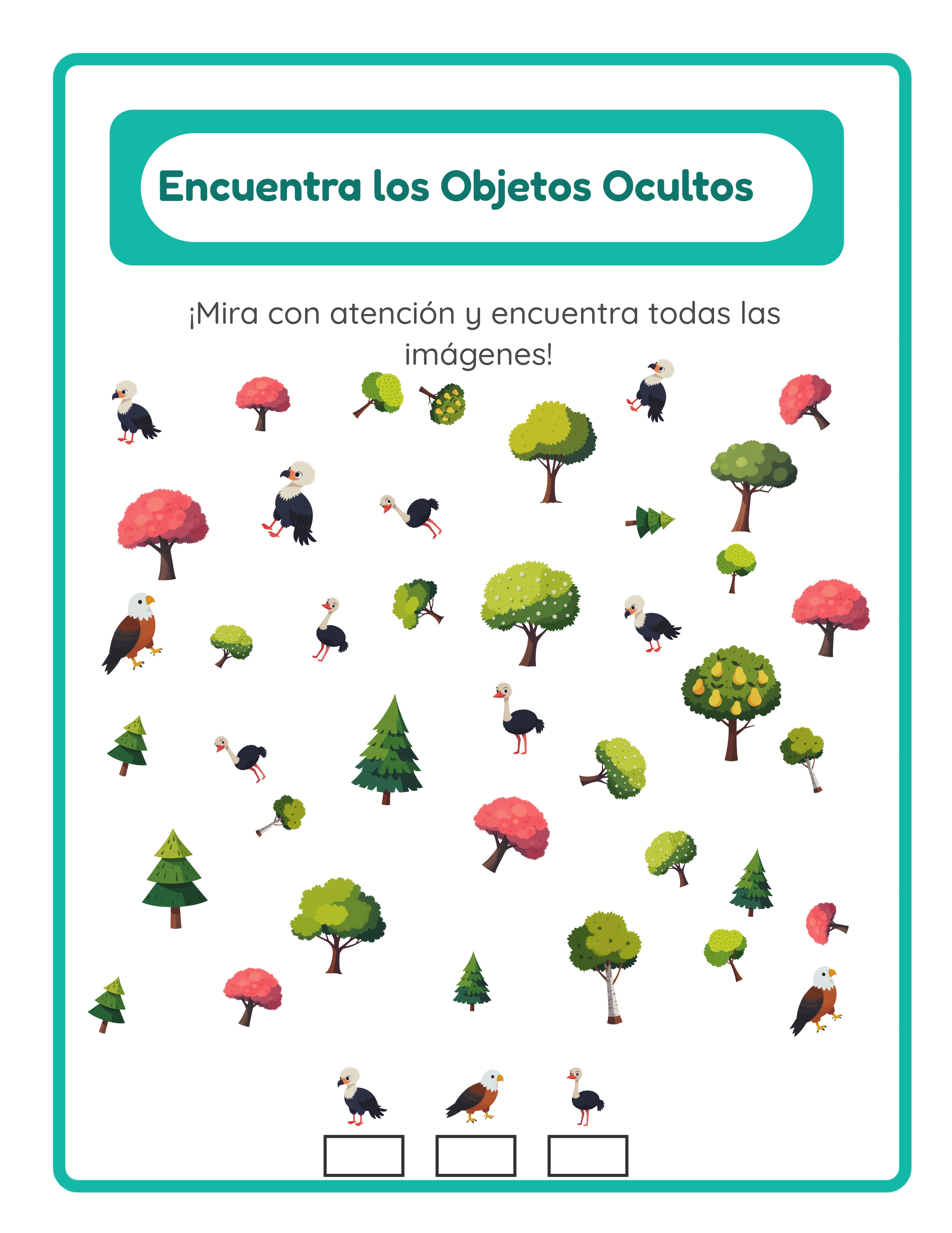 Ficha encuentra los objetos profesional