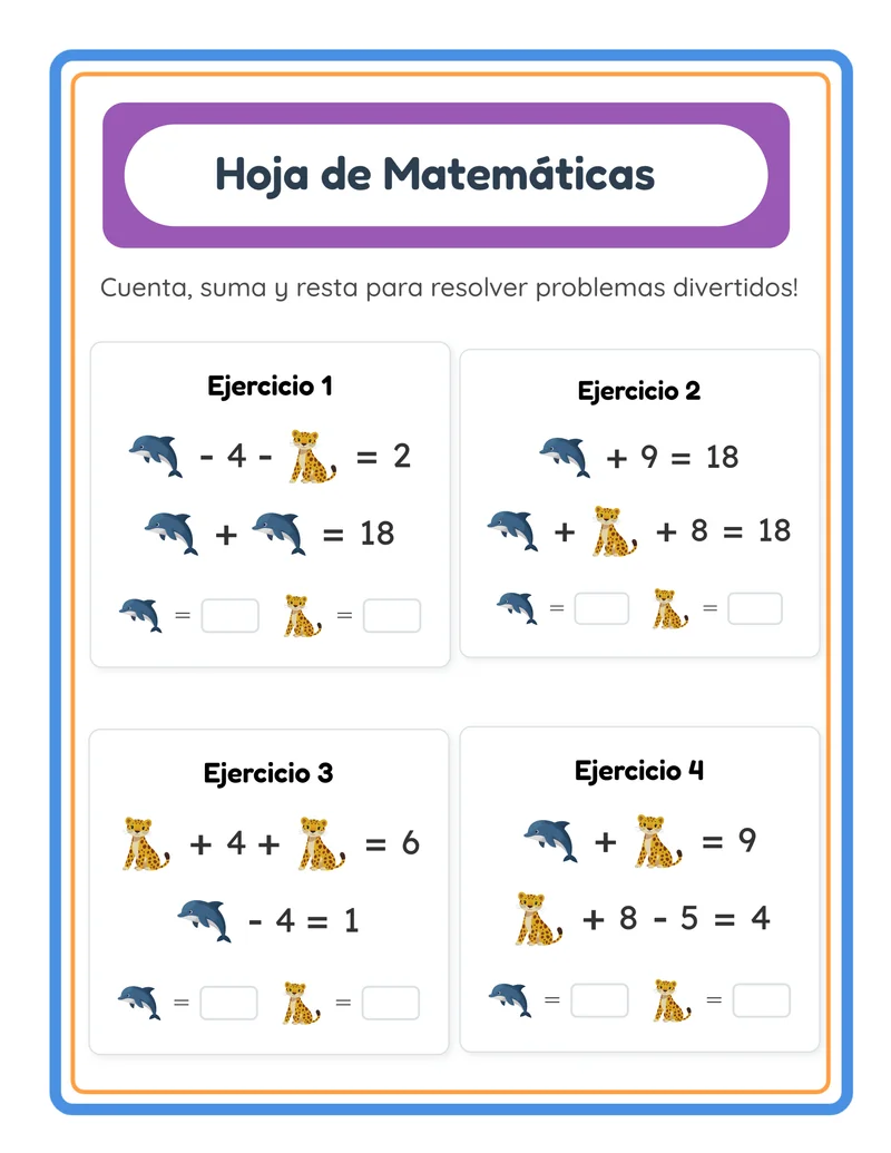 Hojas de Matemáticas